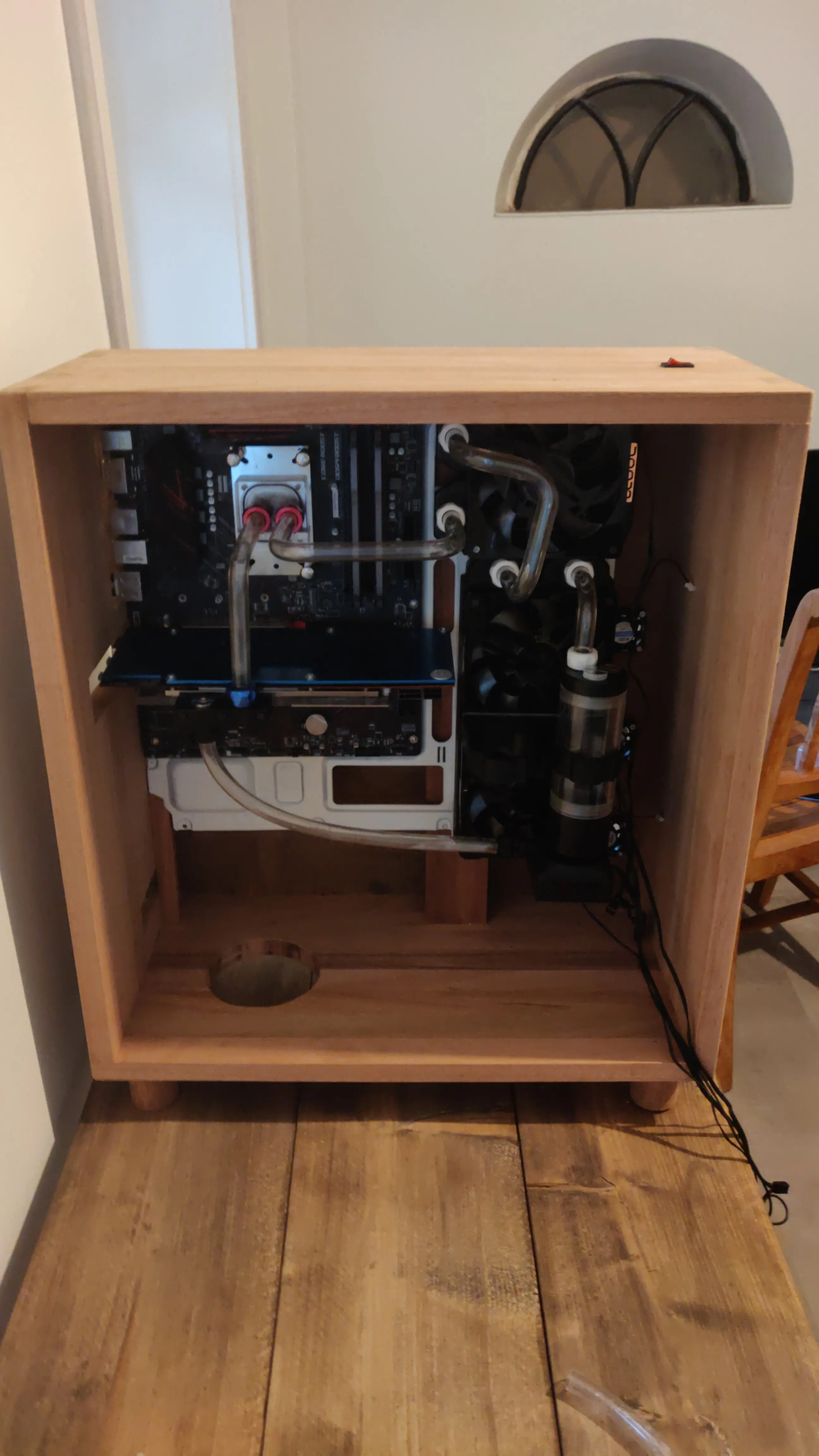 Custom Rigid Tube Build Rigid tube build with full custom made PC case for a 16 year old ...
