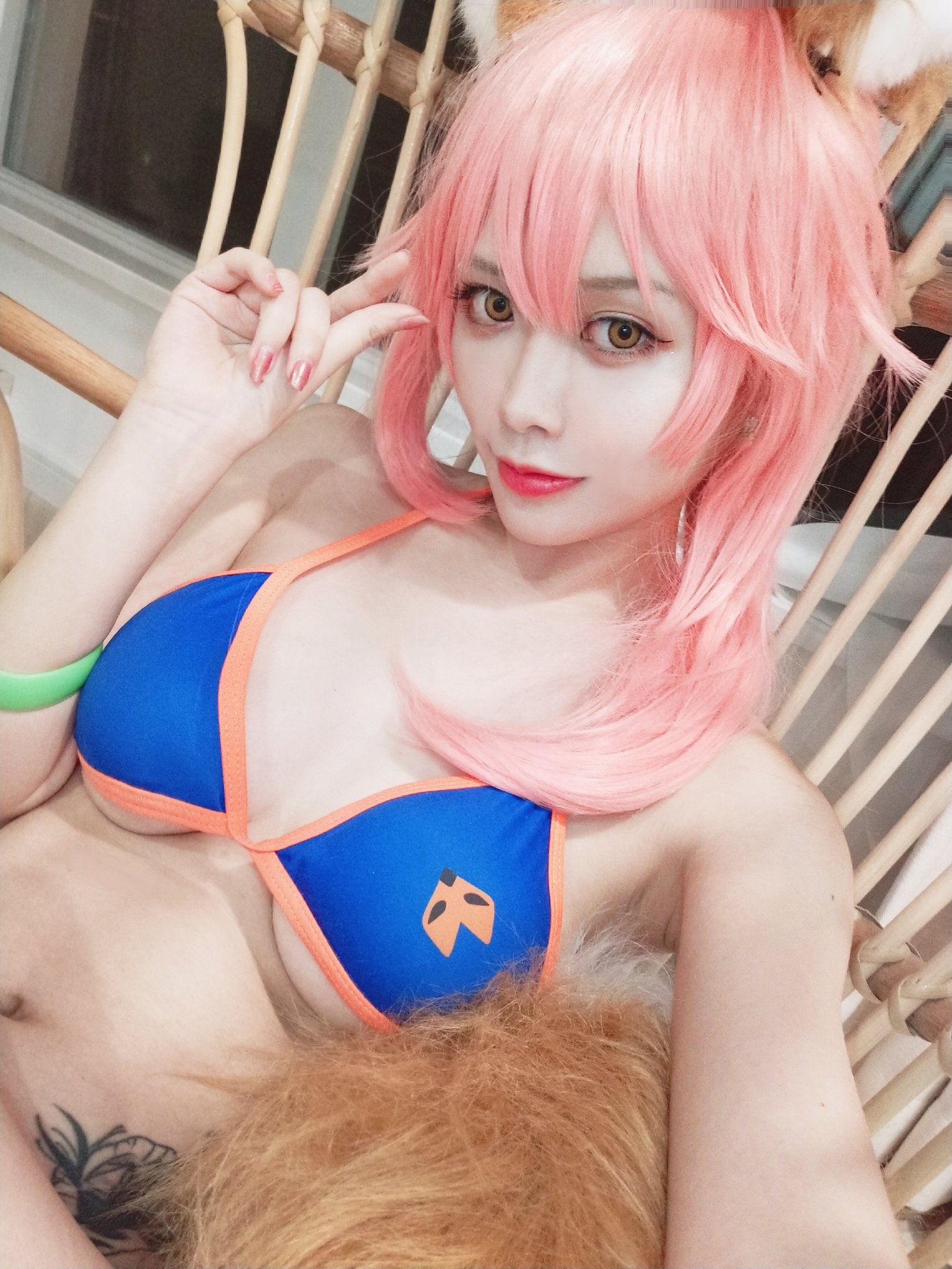Rin Akatsuki as Tamamo, FGO | Scrolller