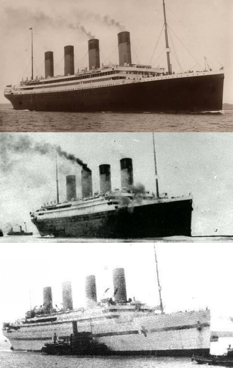 RMS Olympic, RMS Titanic and HMHS Britannic | Scrolller