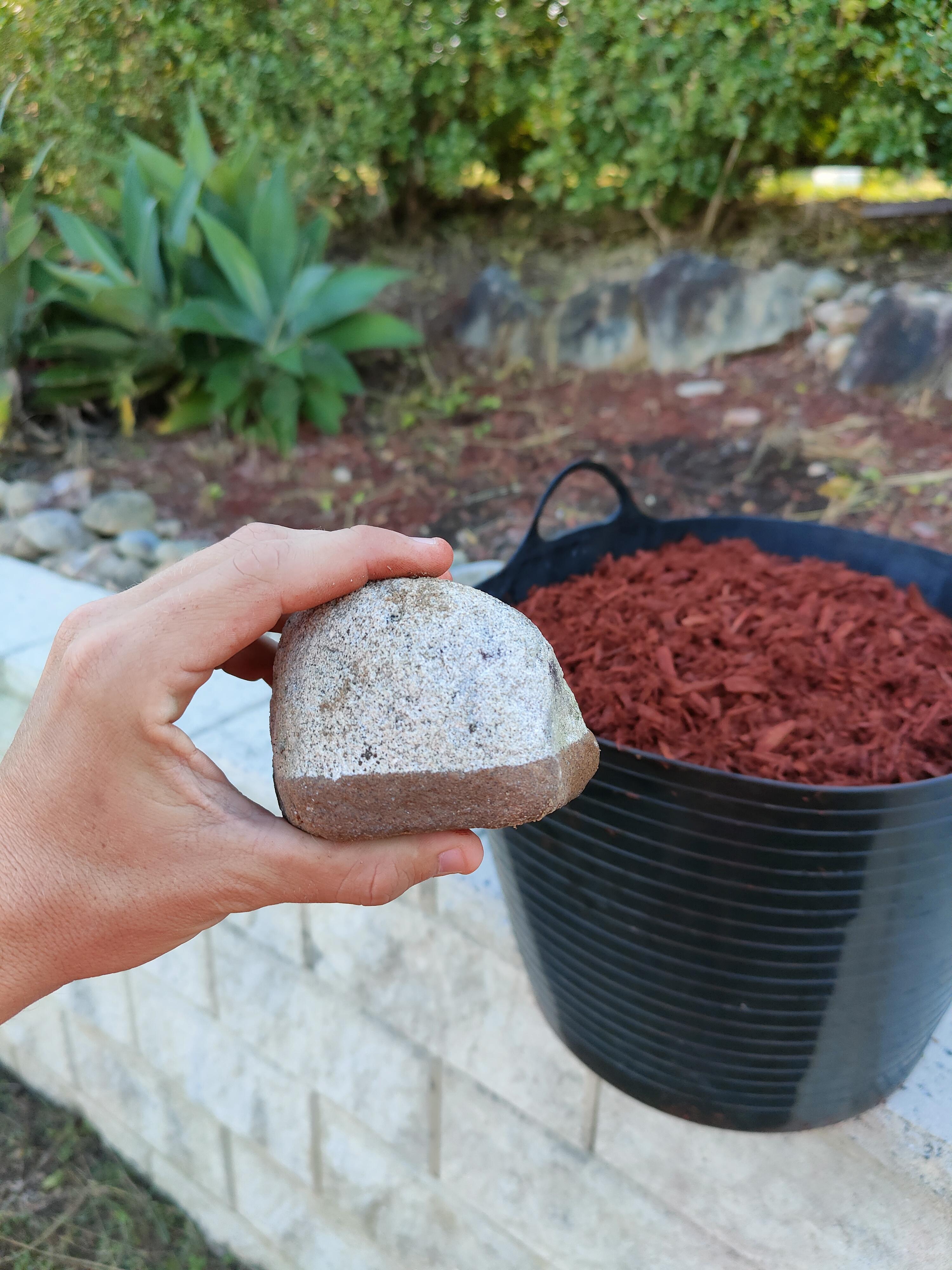 Scrolller Rocks Rock that's been partially pressure washed | Scrolller