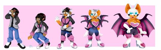 Rouge the bat Tf Tg ( M Human -> F rouge the bat) by Toffee-the-dingo ...
