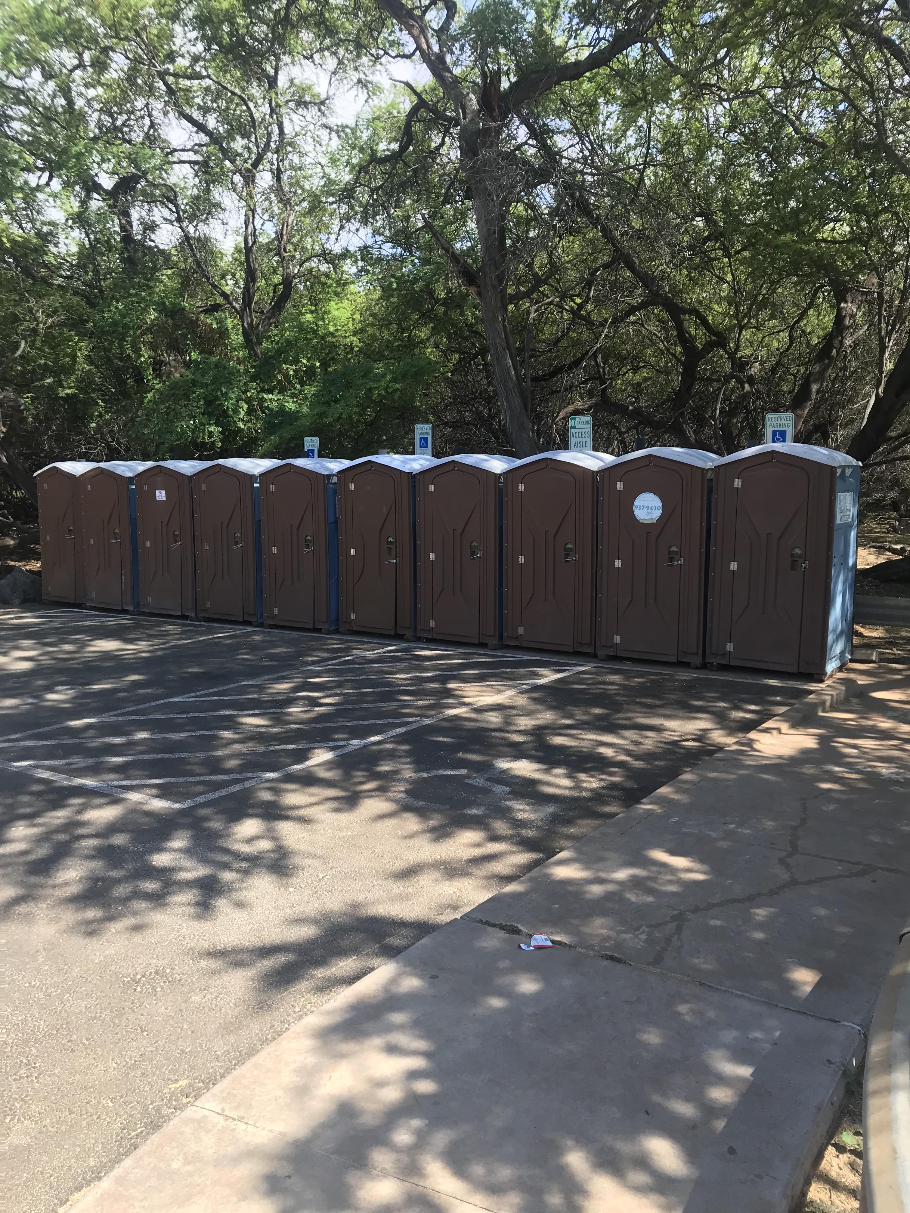 Rude triathlon people occupied handicap parking for their toilets at 