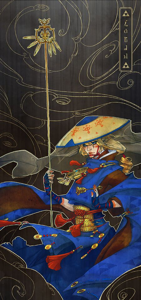 Samurai Priest Zelda by deerlordhunter