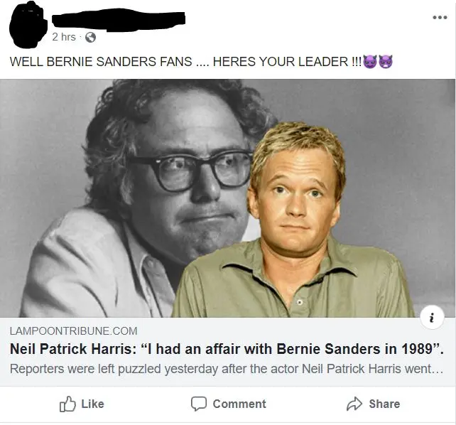 Sander Fans Sander's fans, here's your leader. | Scrolller