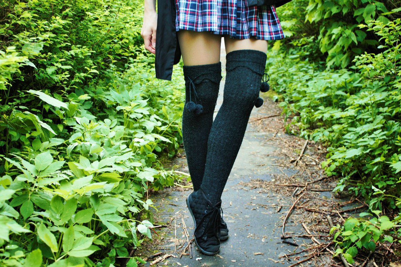 School skirts look great with stockings Scrolller