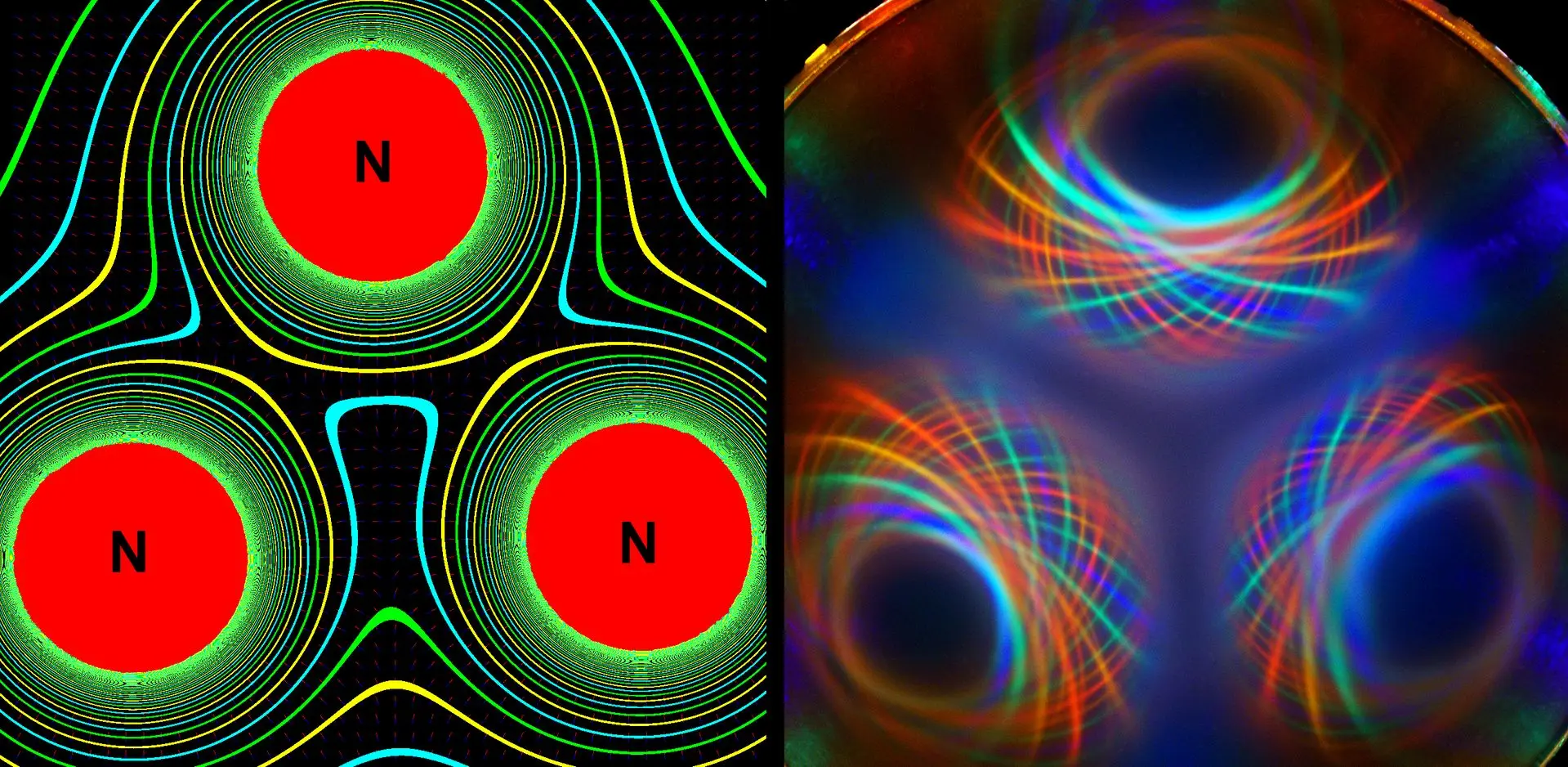Ferrocell Science-Art of Magnetically Controlled Ferrofluid Diffraction. Compare ...