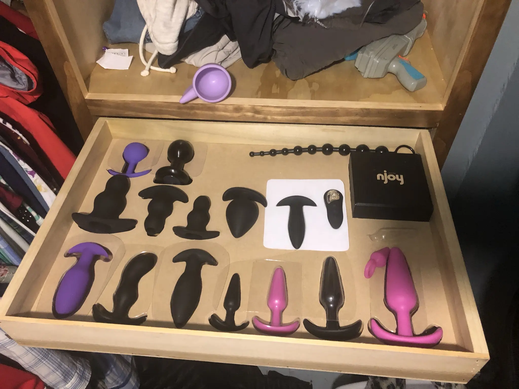 Sex toy storage