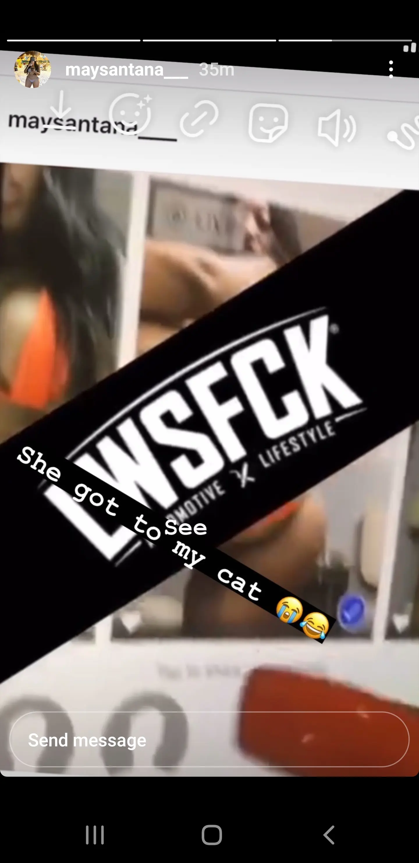 She said somebody has them 🤣🤣🤣