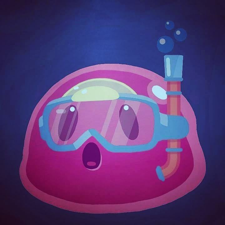 Slimetober Day 9 Pool Party, well it's more like a slime under the sea