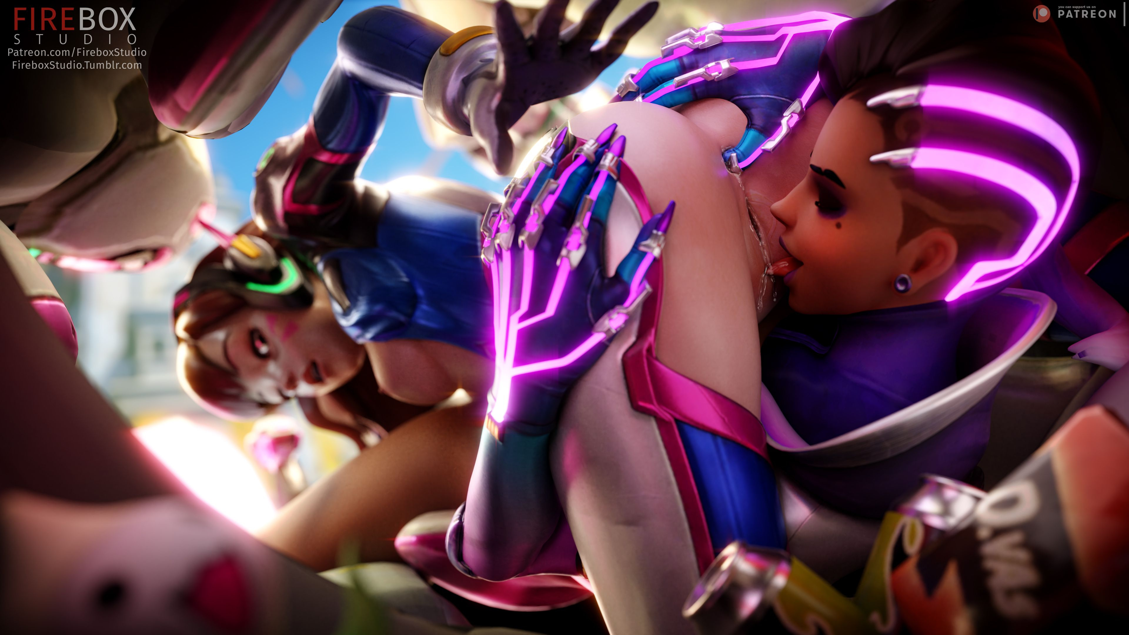 Sombra eating D.Va out (Firebox Studios) 