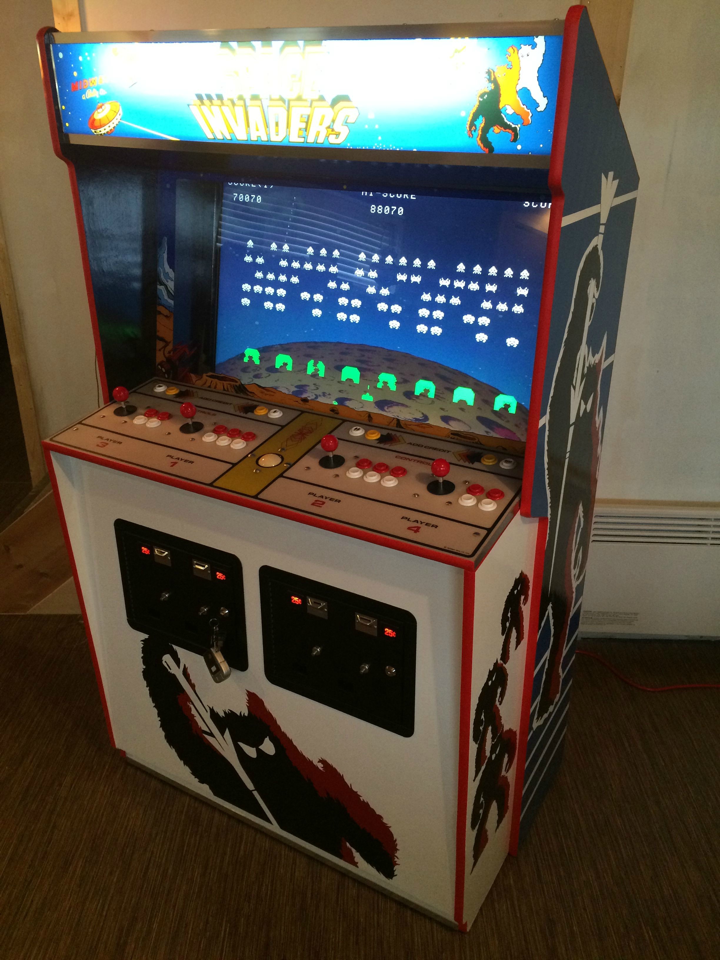 Space Invaders Super Deluxe Custom Hyperspin Arcade Cabinet | Scrolller