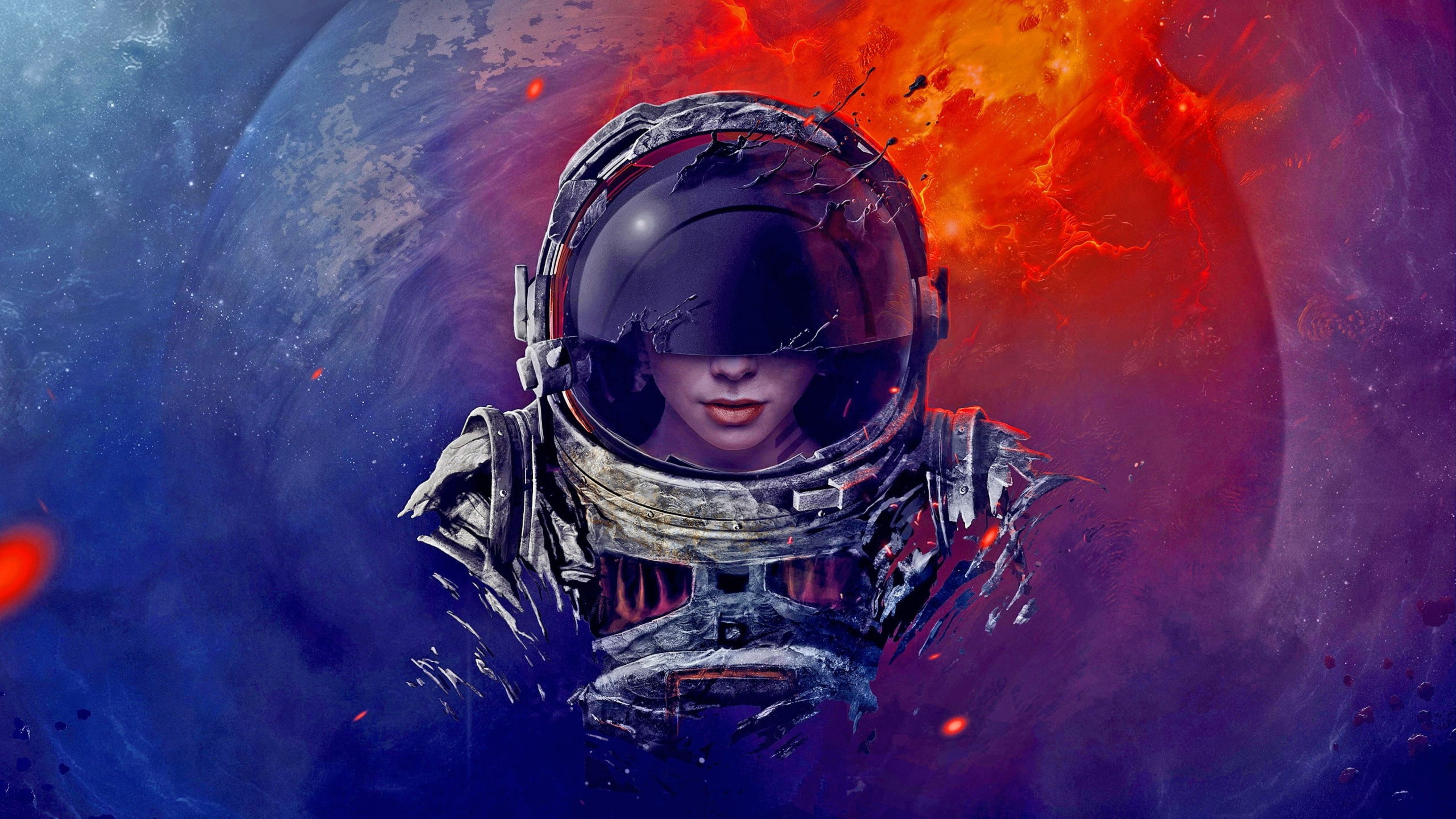 Spaceman 2024 трейлер. Космический шлем. Космонавт арт. Космическая девушка. Девушка космонавт в космосе.