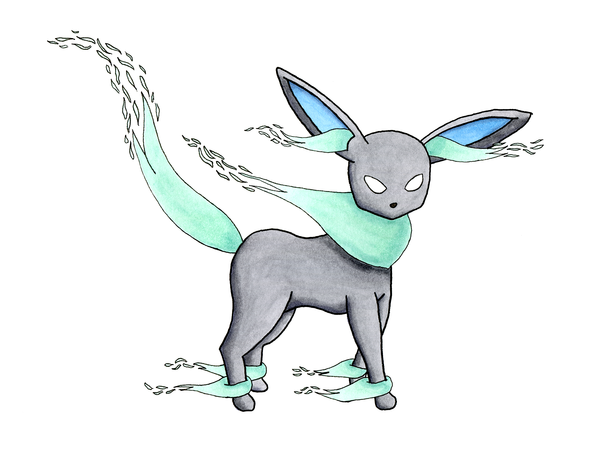 Spectreon - Self designed Eeveelution. Wanted to try original creature ...