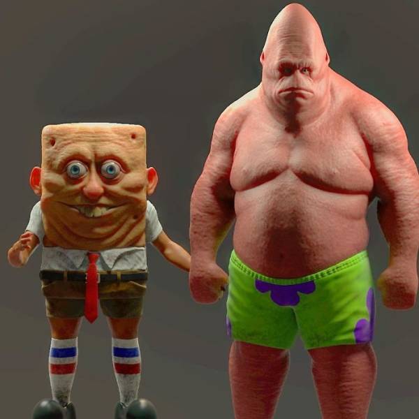 SpongeBob live action movie looking lit Scrolller