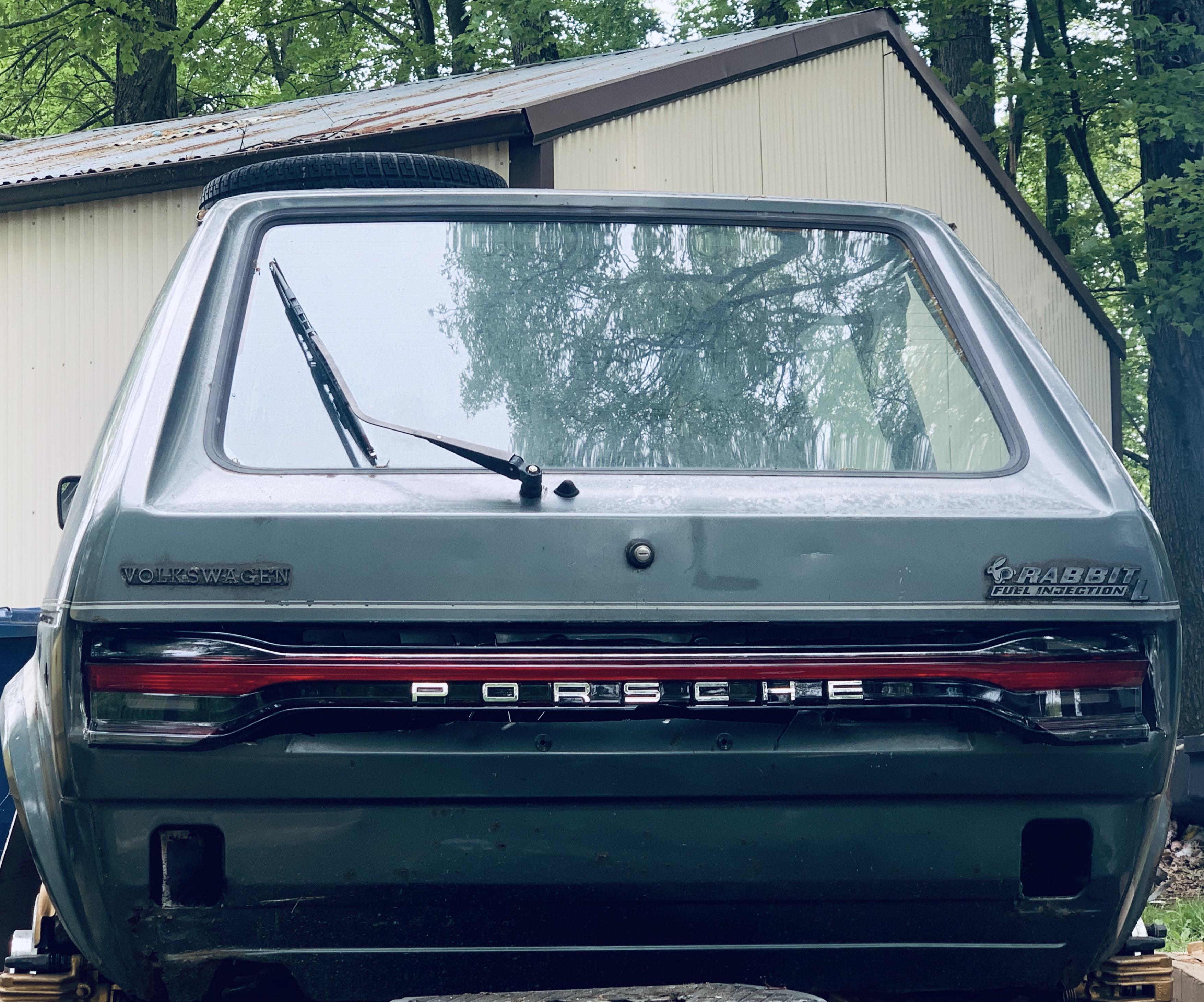 Still gotta wire it. 1982 Rabbit with 2020 Porsche macan rear led light ...