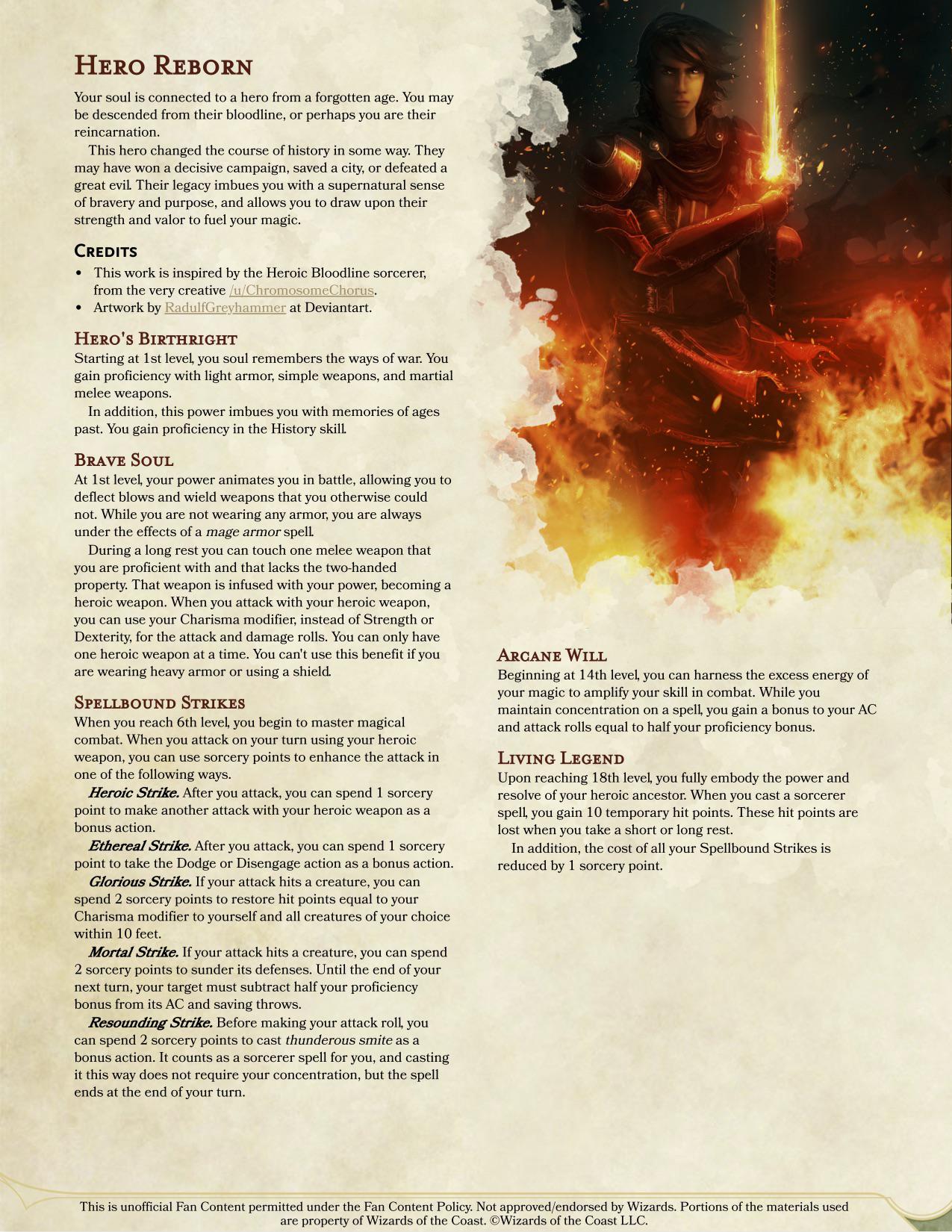 [Subclass] The Hero Reborn – A strategic sorcerer who uses to magic to ...