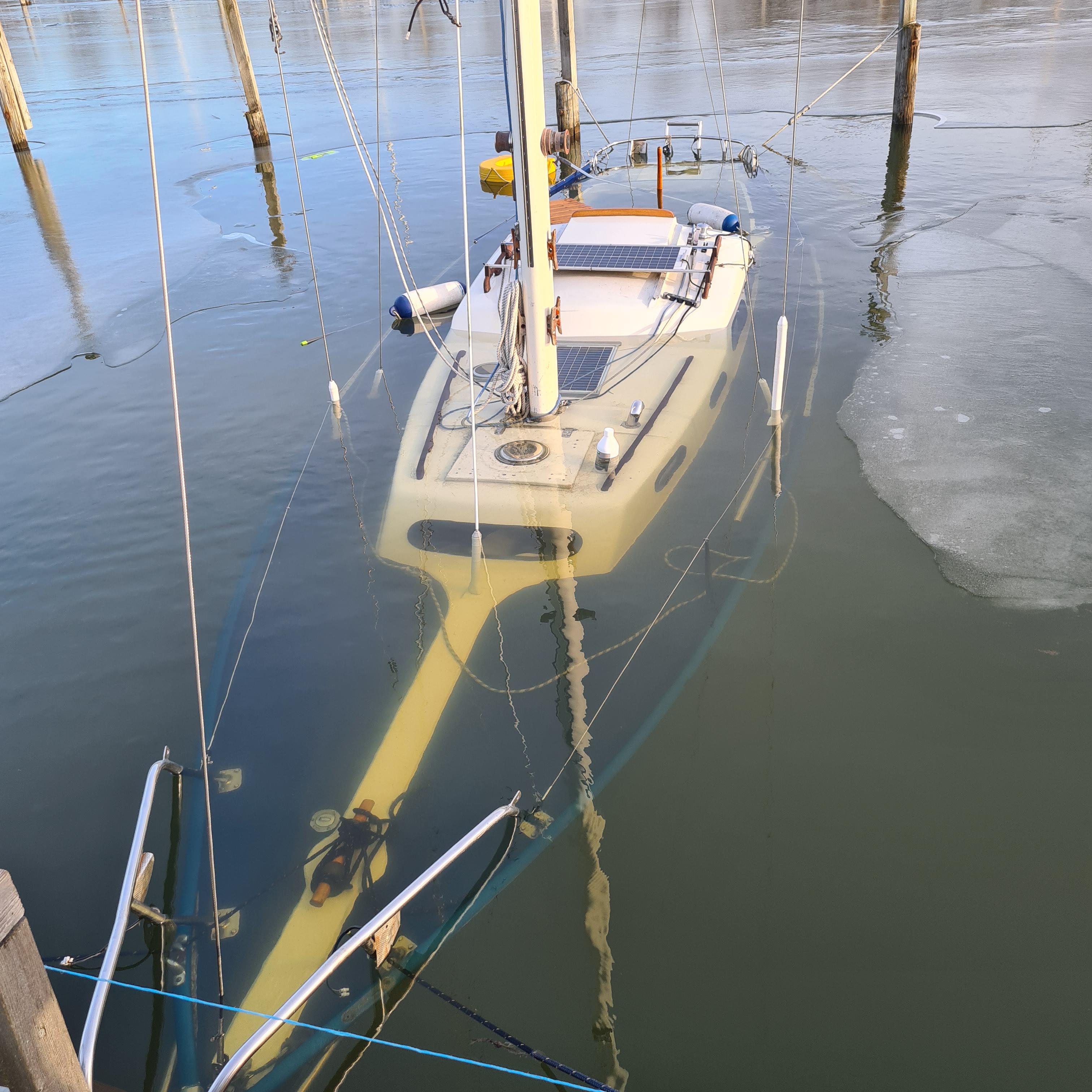 Sunken Boat In Sweden, Linköping | Scrolller