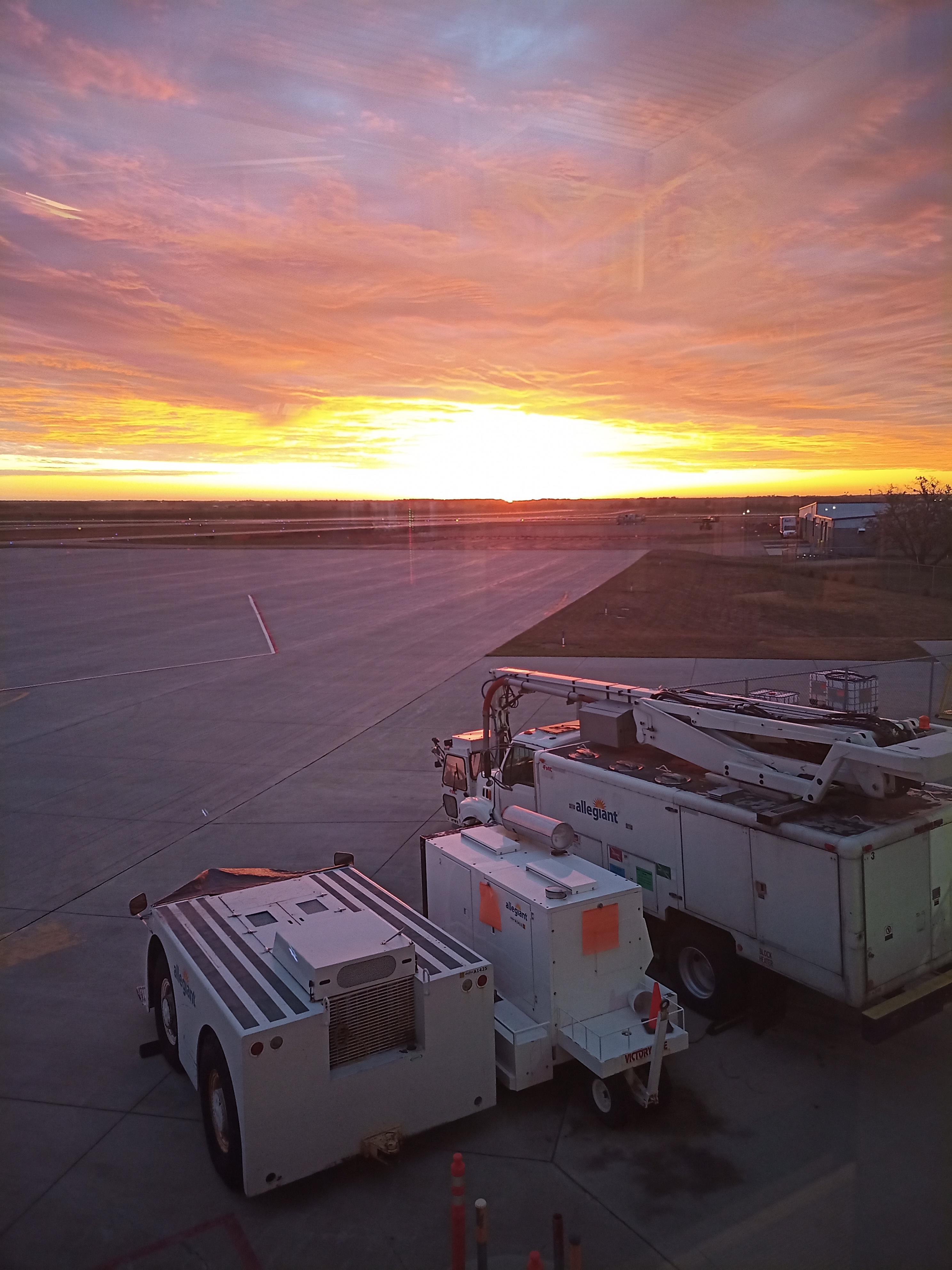 Sunrise over Minot International Airport Scrolller