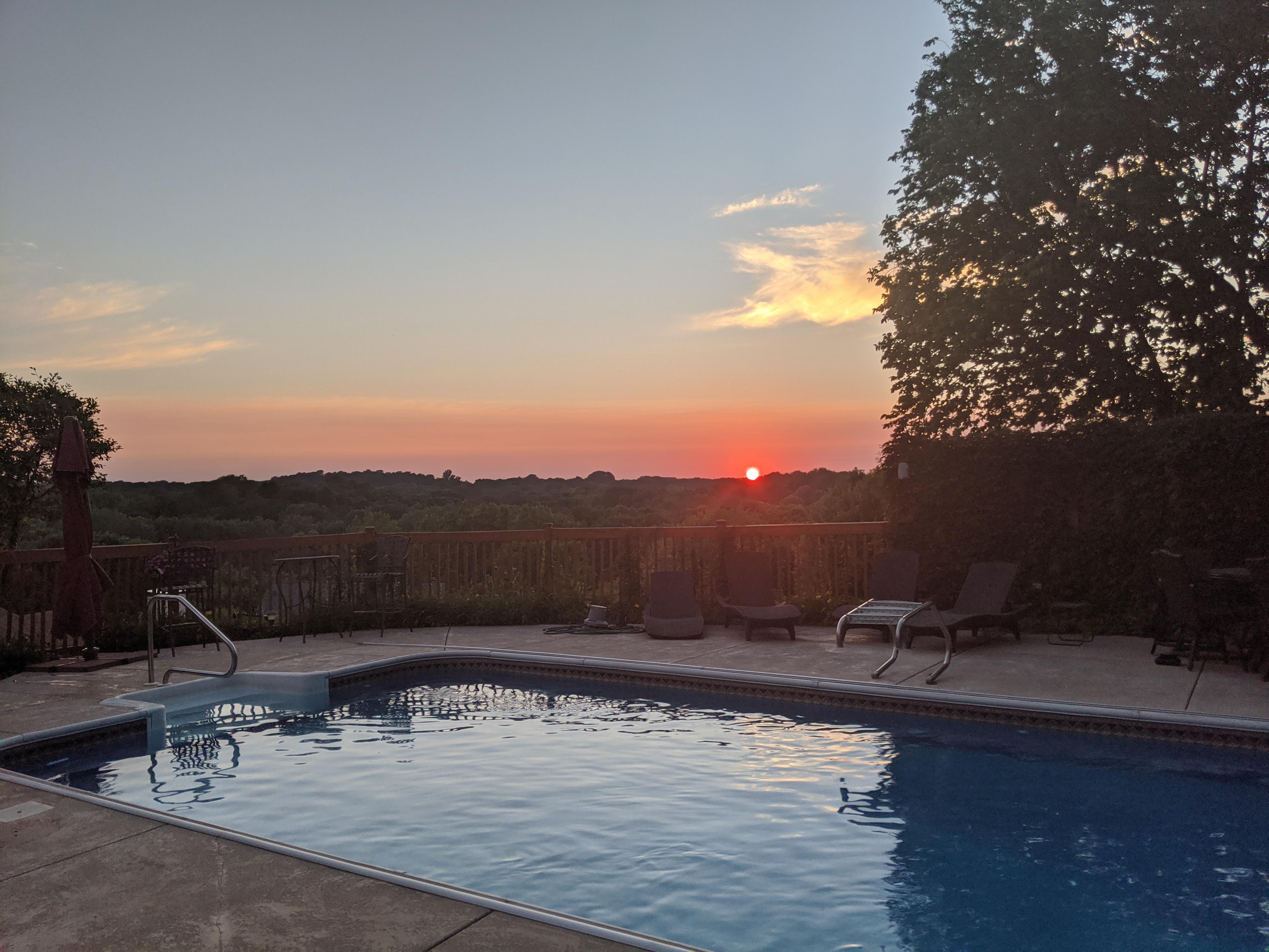 Scrolller Pool Sunset by the pool | Scrolller
