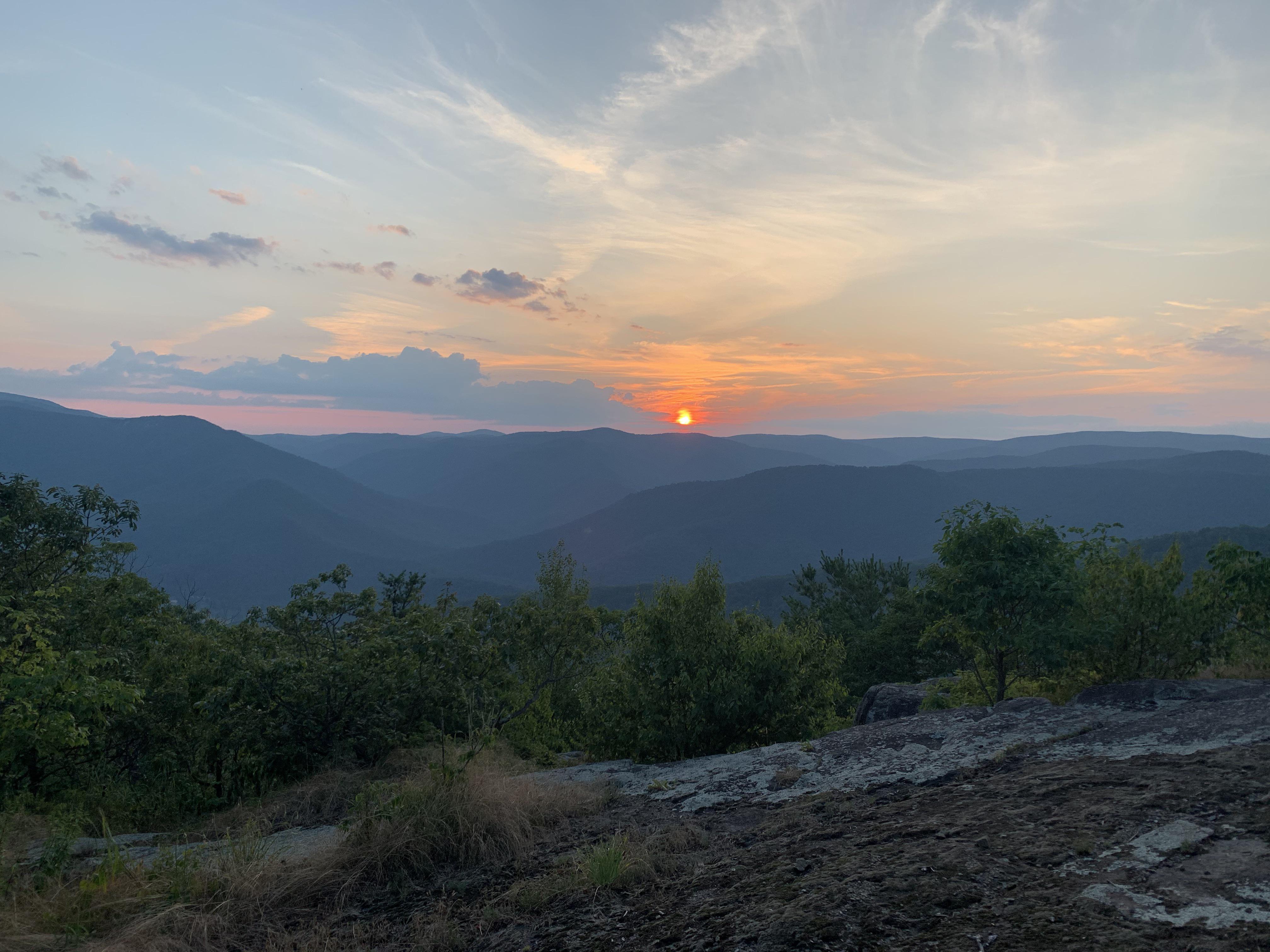 Sunset views from Virginia's Three Ridges Wilderness | Scrolller