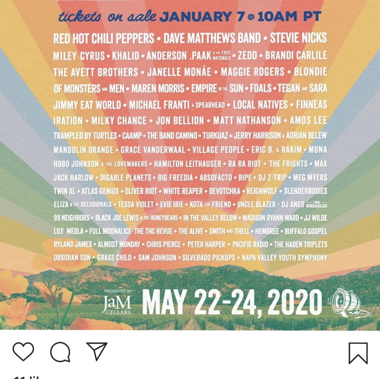 Bottlerock Lineup! Scrolller