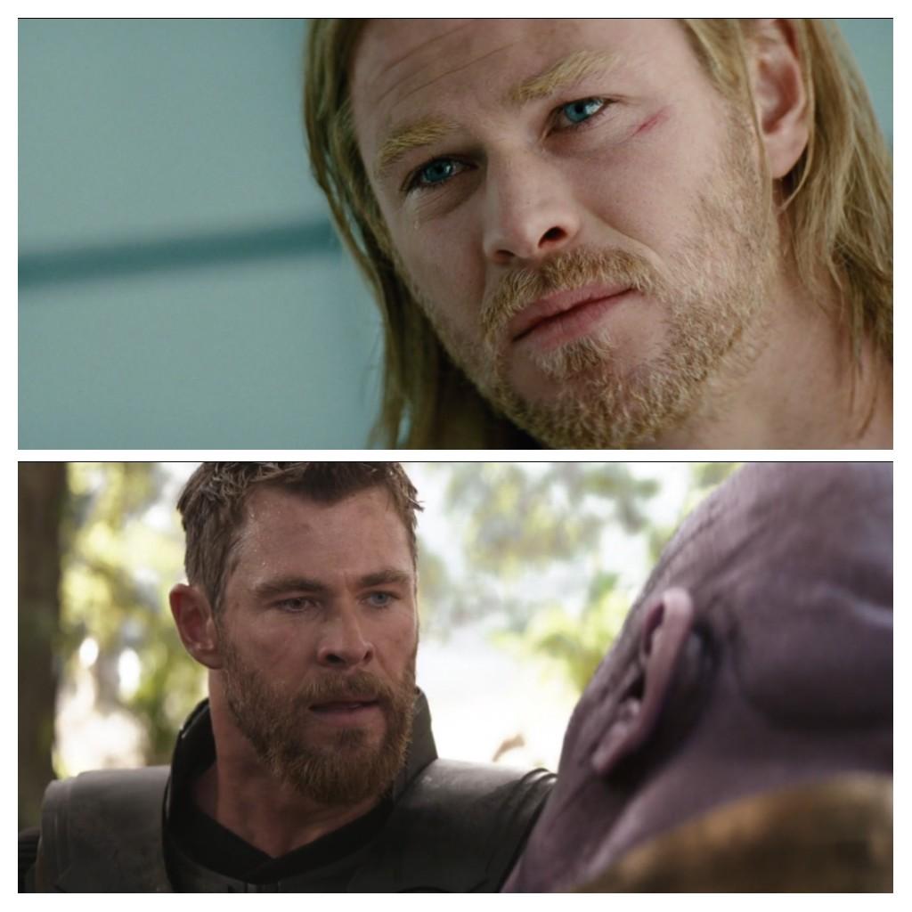 The biggest character arc of the franchise has been Thor's eyebrows and
