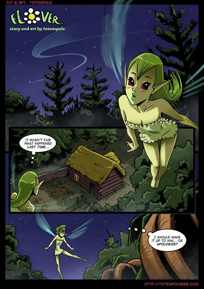 Totempole comic featuring a busty blonde witch, a muscular knight, and green demons in a fantasy setting.