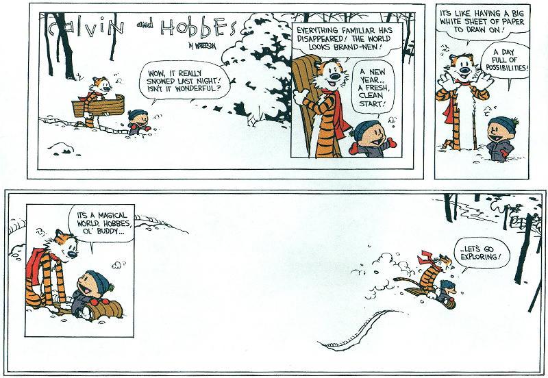 The Final Calvin And Hobbes Strip Bill Watterson Scrolller
