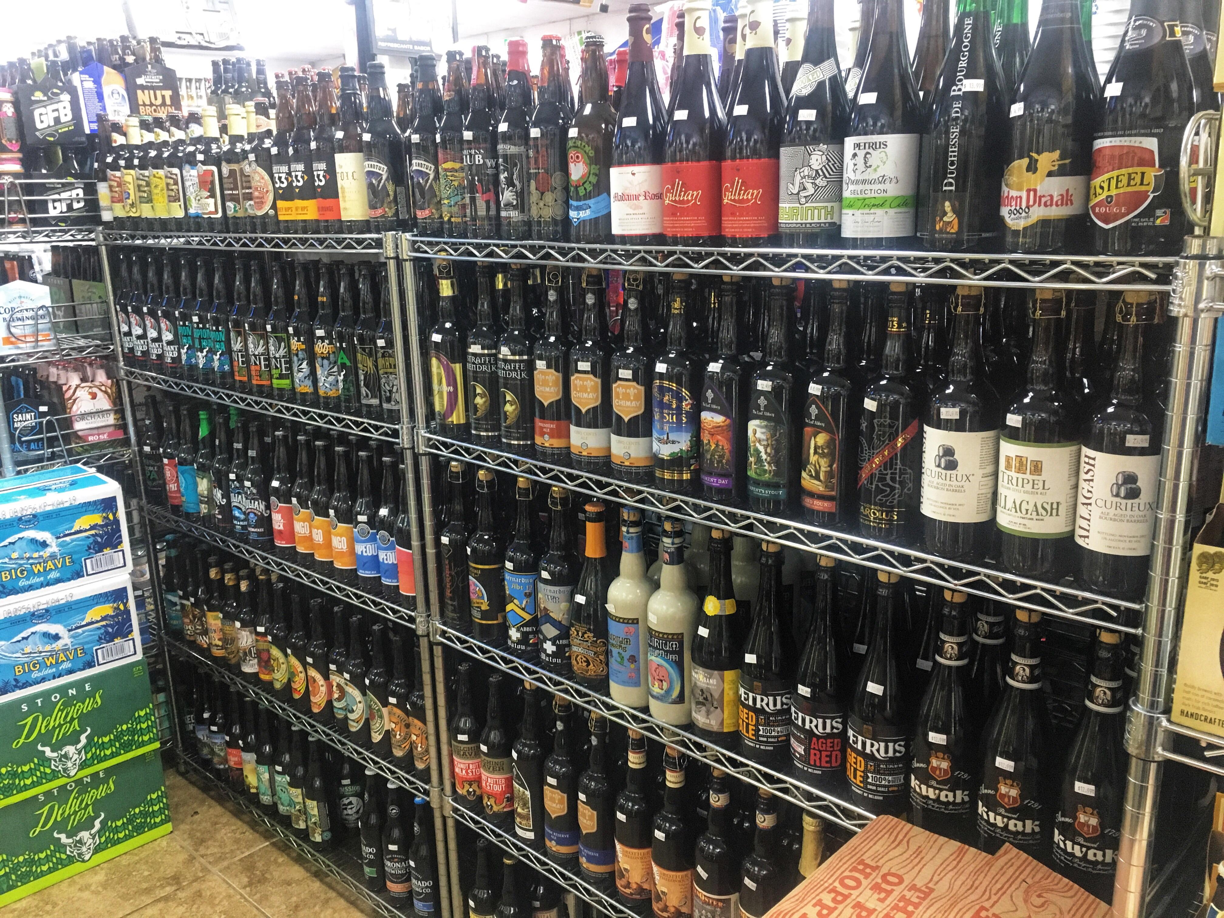 The gas station near my house does a good job stocking beer. It’s a