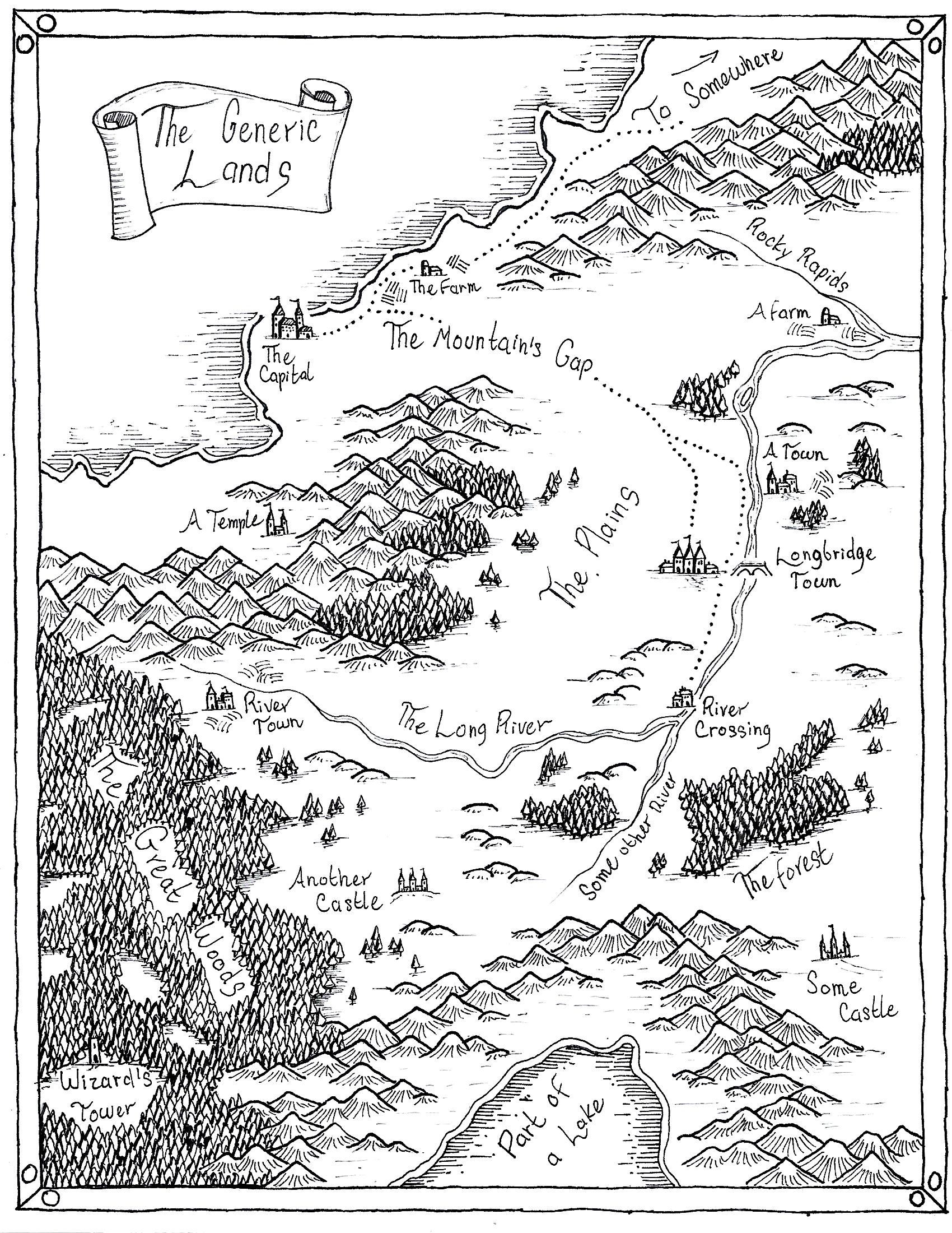 The Generic Lands [Region Map] | Scrolller