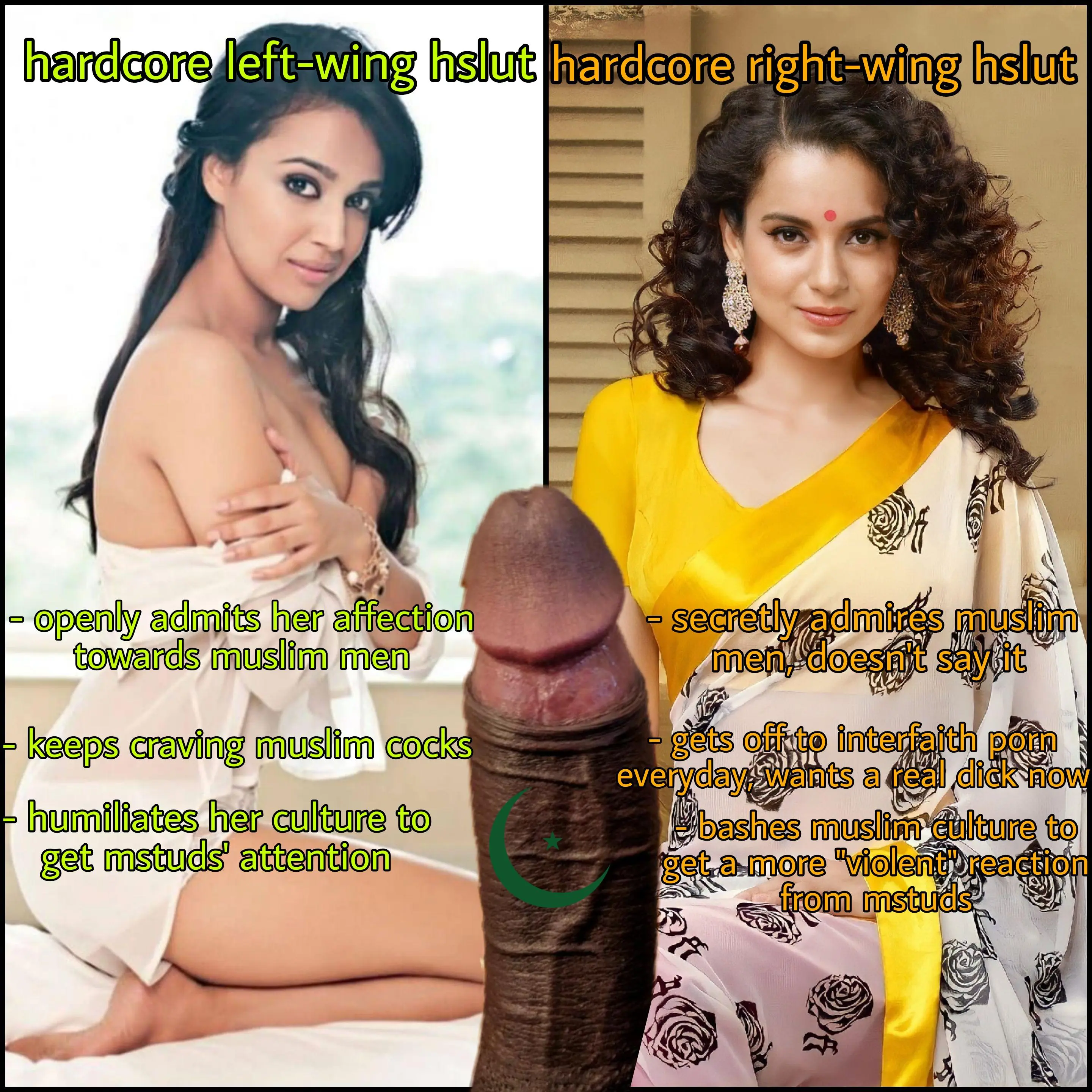 The only thing that can bring these quarreling bitches together is a big muslim cock