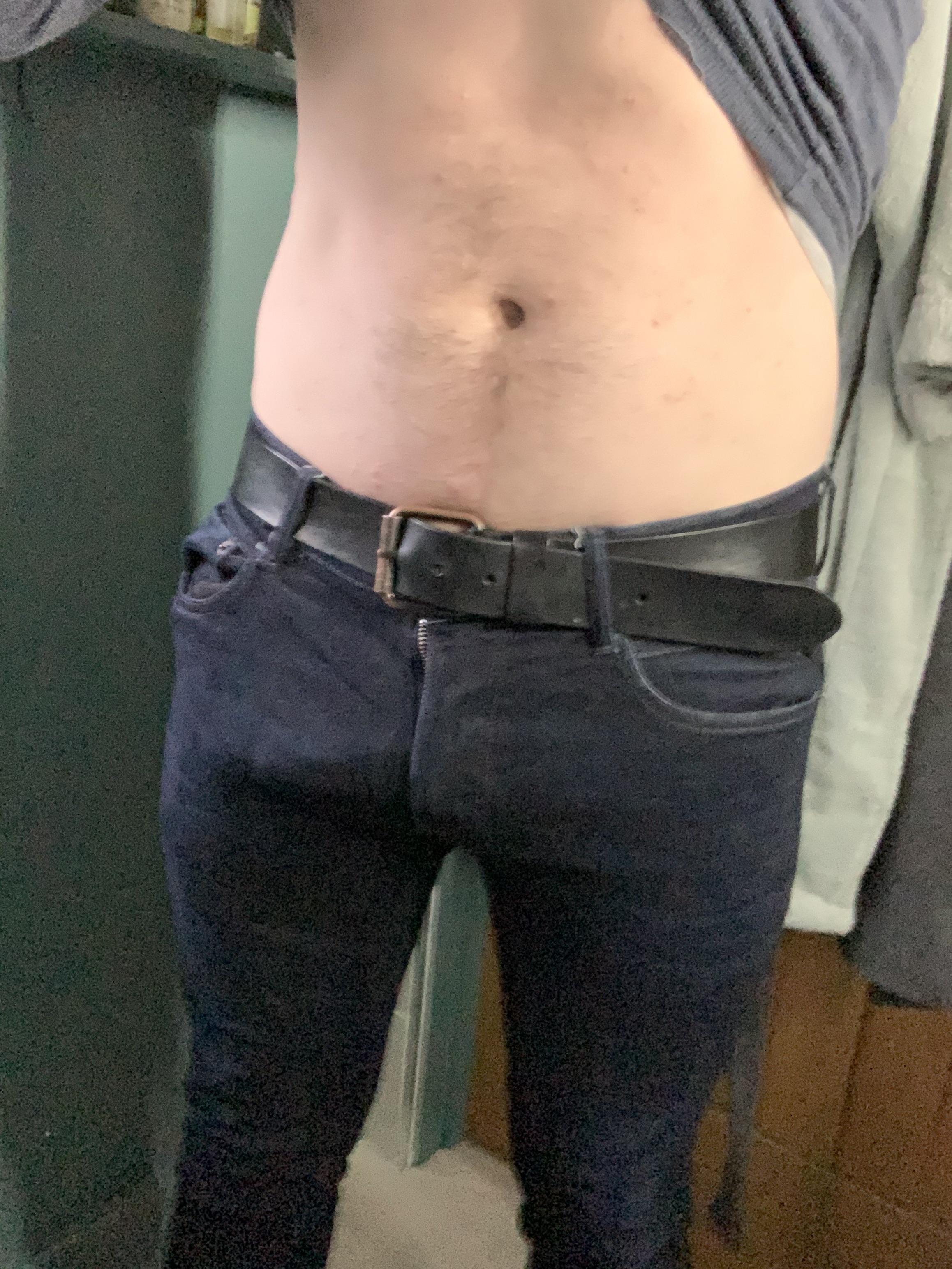 The problem with tight jeans is you can’t hide it. Scrolller