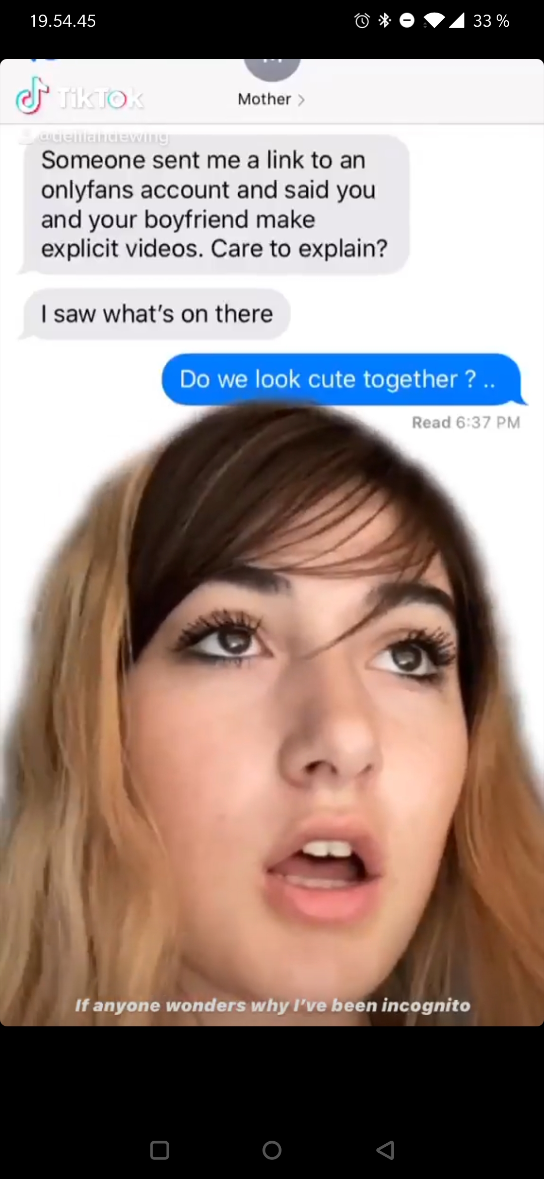 The reason she's been gone Scrolller