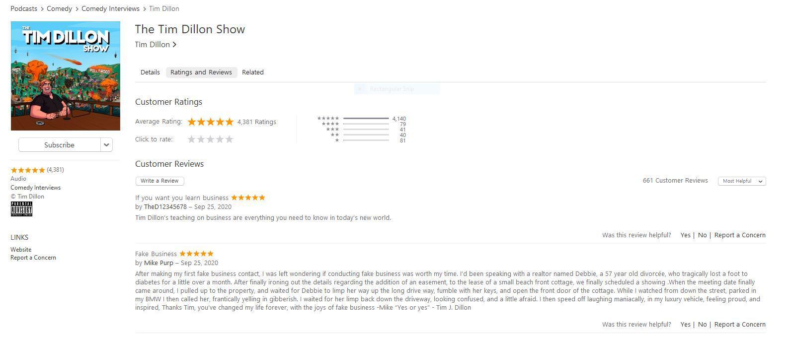 The Tim Dillon Show iTunes review Scrolller