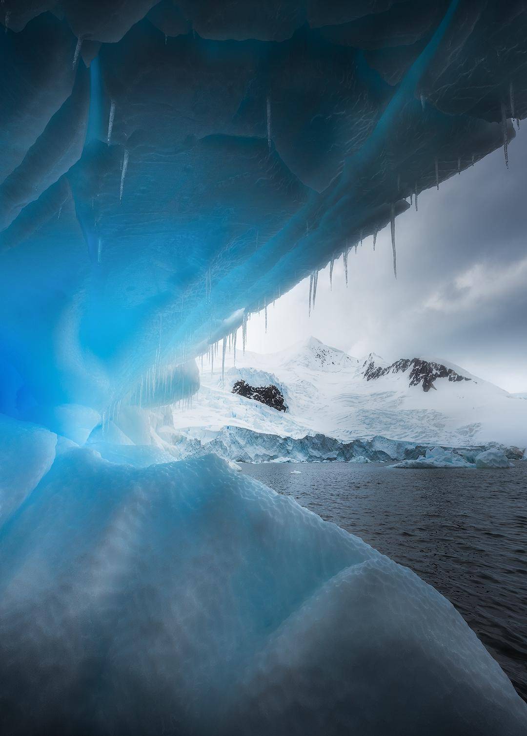 The view from inside an iceberg. Antarctica [OC] [1080x1506] | Scrolller