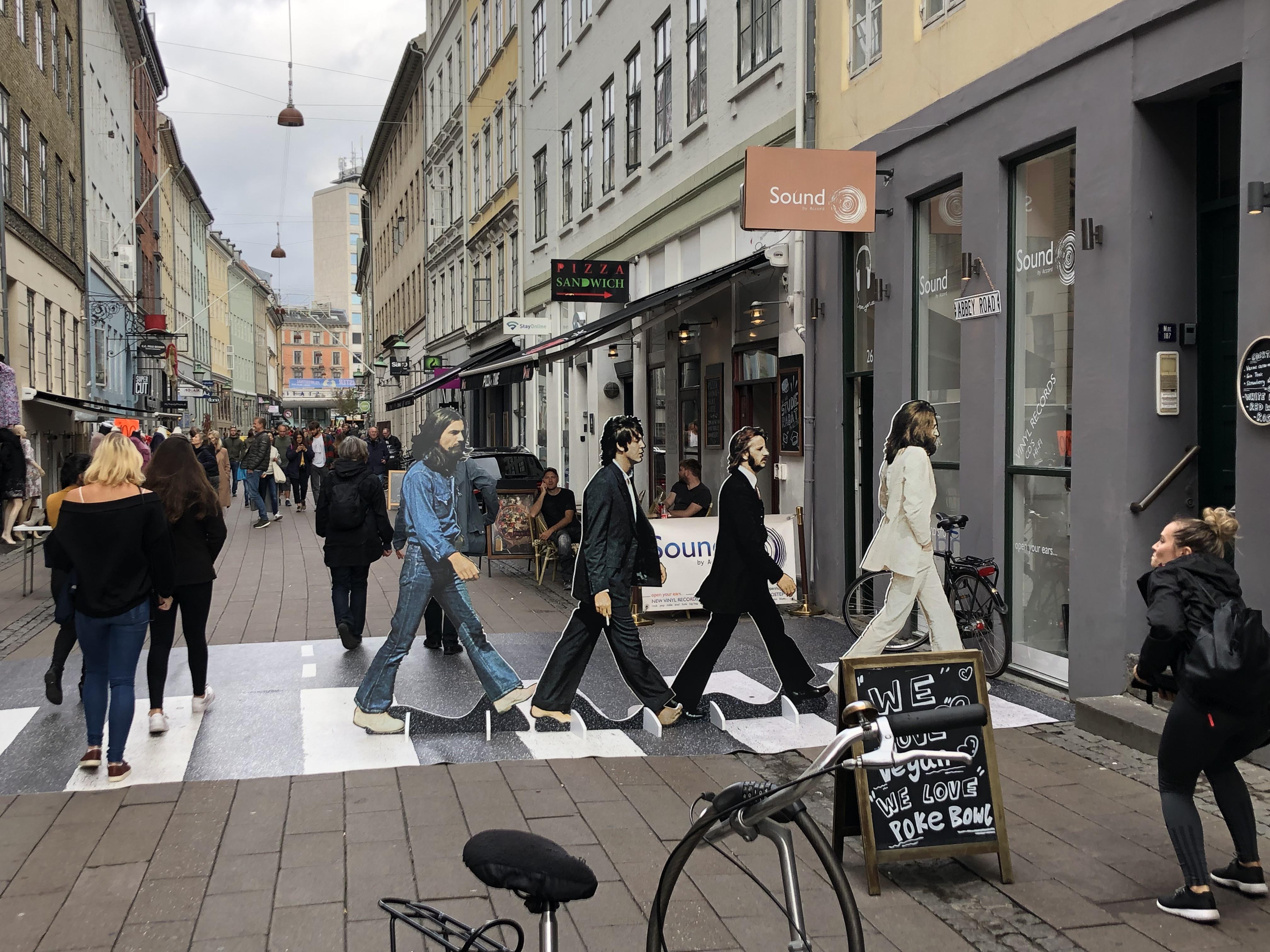 The vinyl store Sound in Copenhagen is also celebrating Abbey Road day