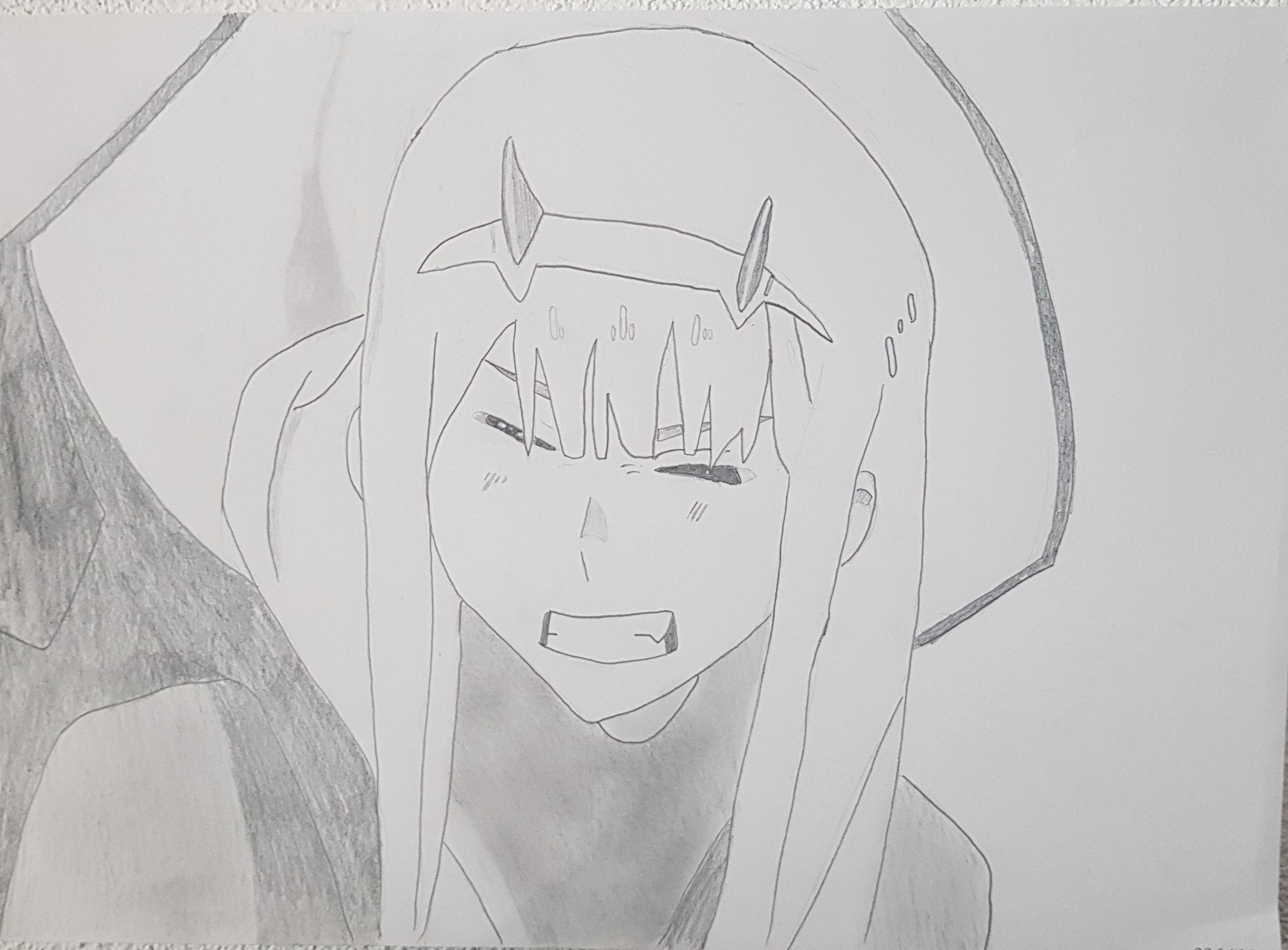 This is the first Zero Two picture I drew | Scrolller