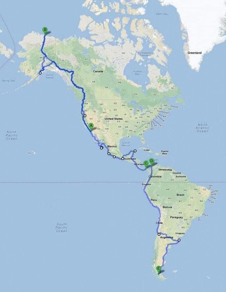 longest road trip in world