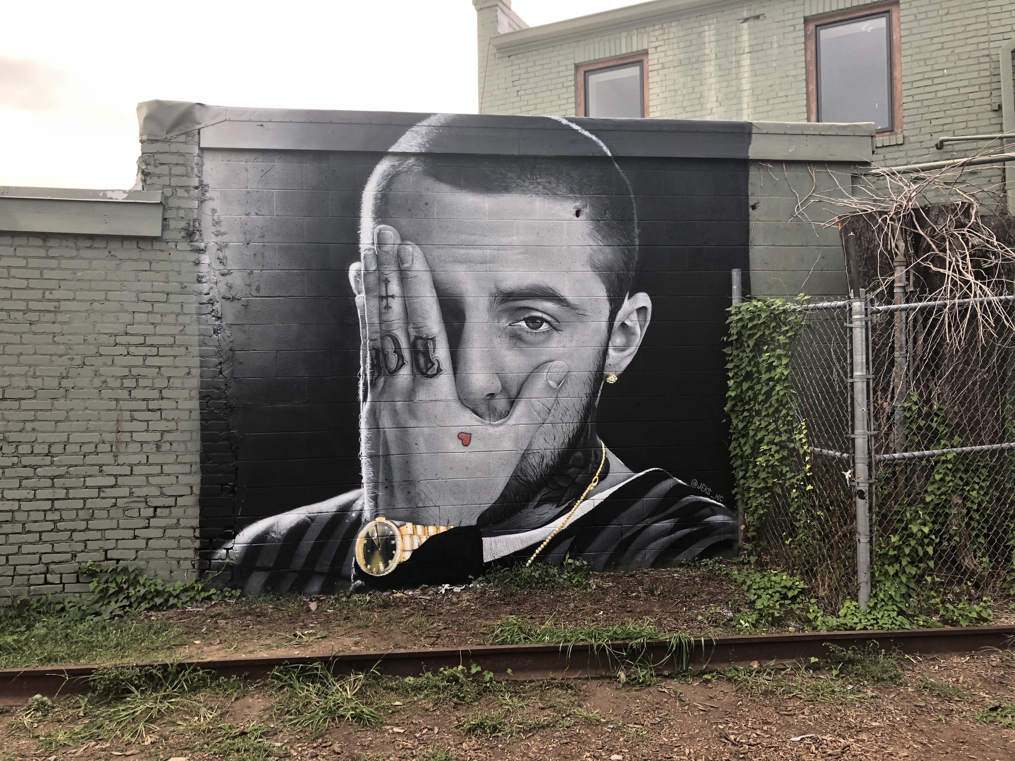 This mural of Mac Miller in Greensboro, NC. RIP. | Scrolller