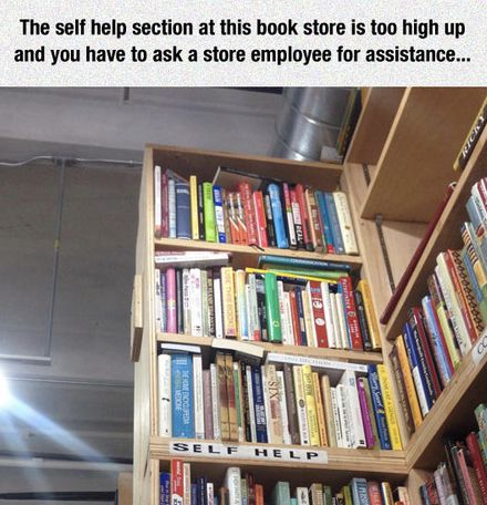 Self Help Section This self help section... | Scrolller