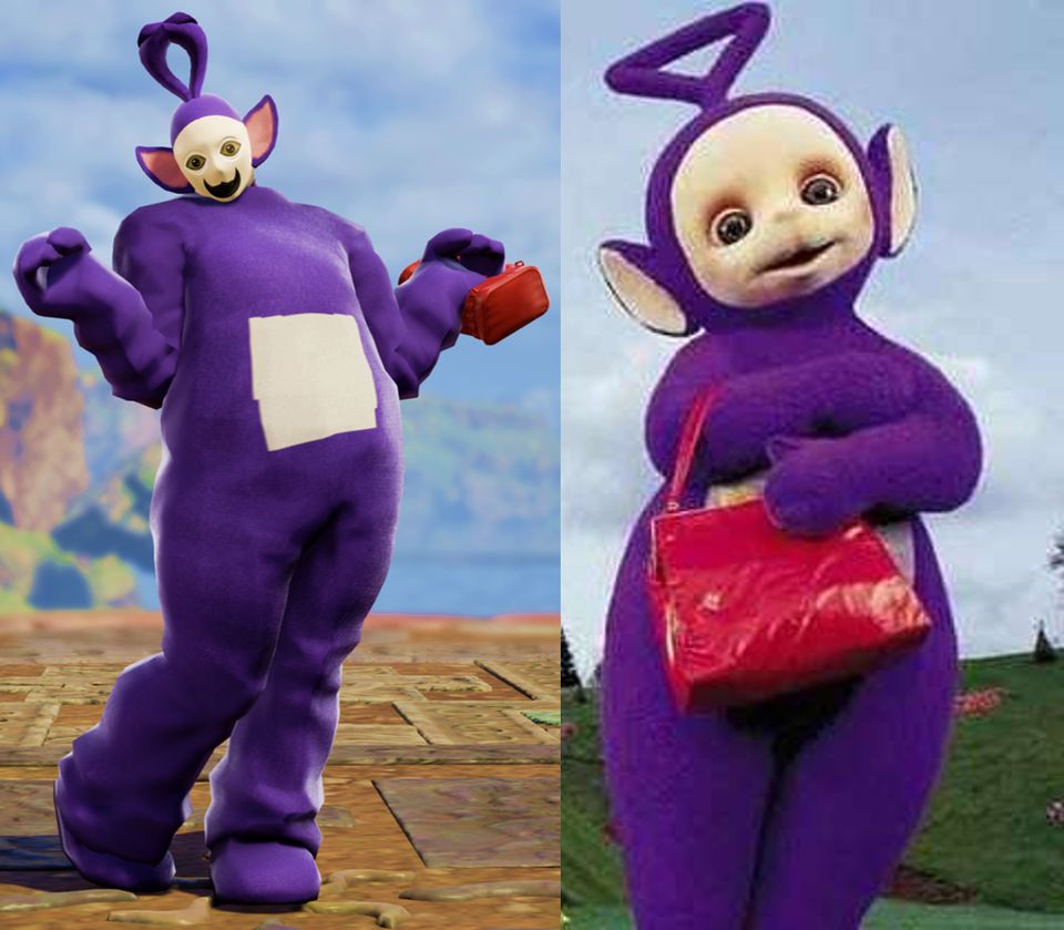 Tiny head cursed Tinky Winky - Teletubbies | Scrolller