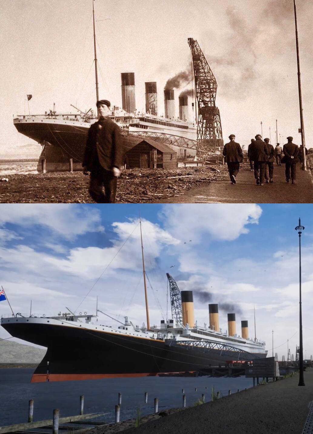 Titanic photo recreated in Honor & Glory | Scrolller