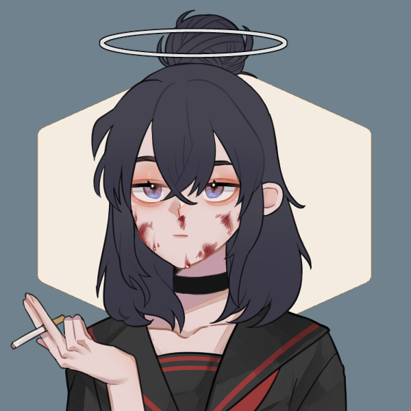 Tried making my pc in picrew 😸😸 Scrolller