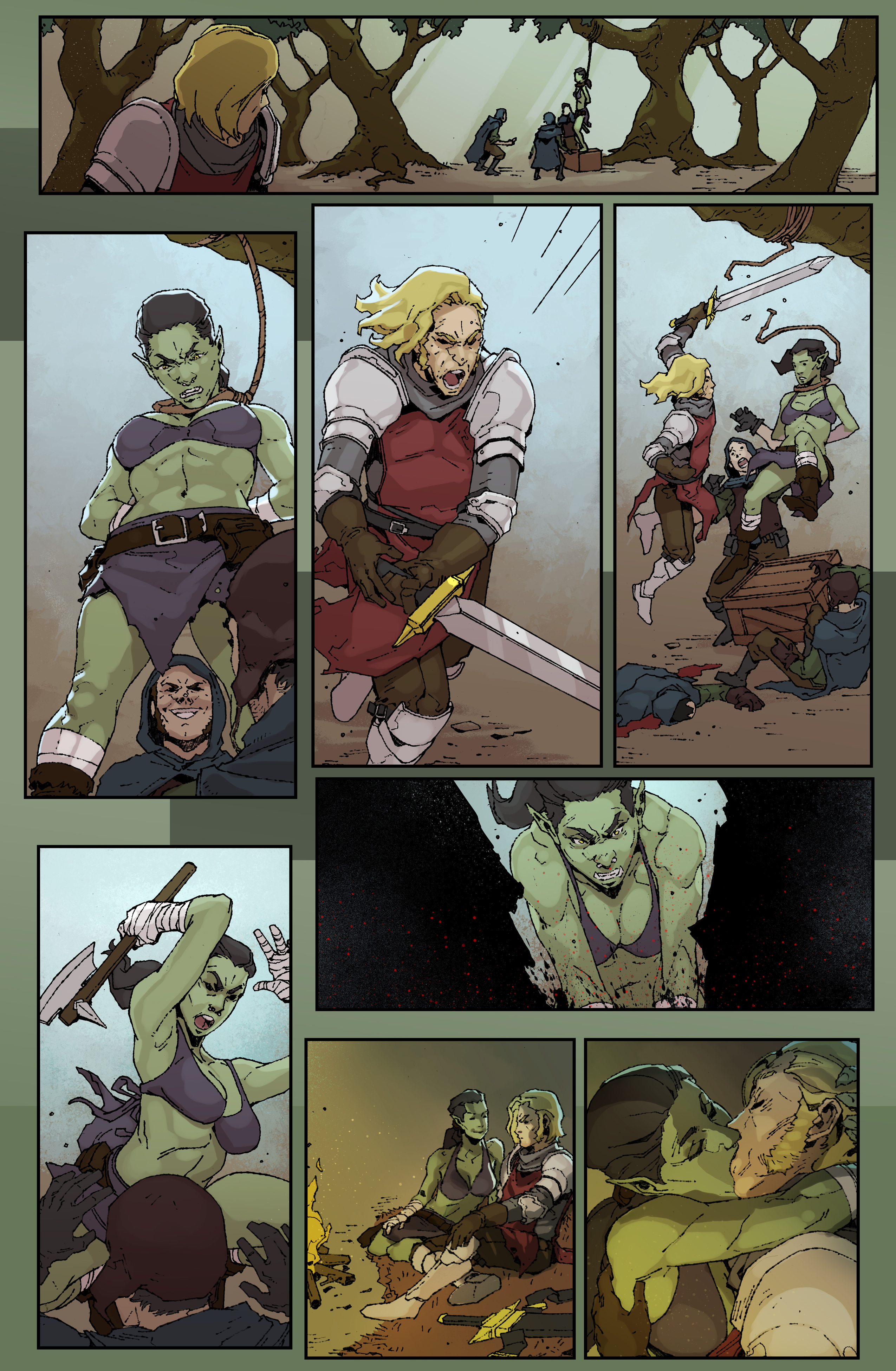 True Chivalry Pg 1 - Human Knight x Female Orc (Cheese-ter) Scrolller.