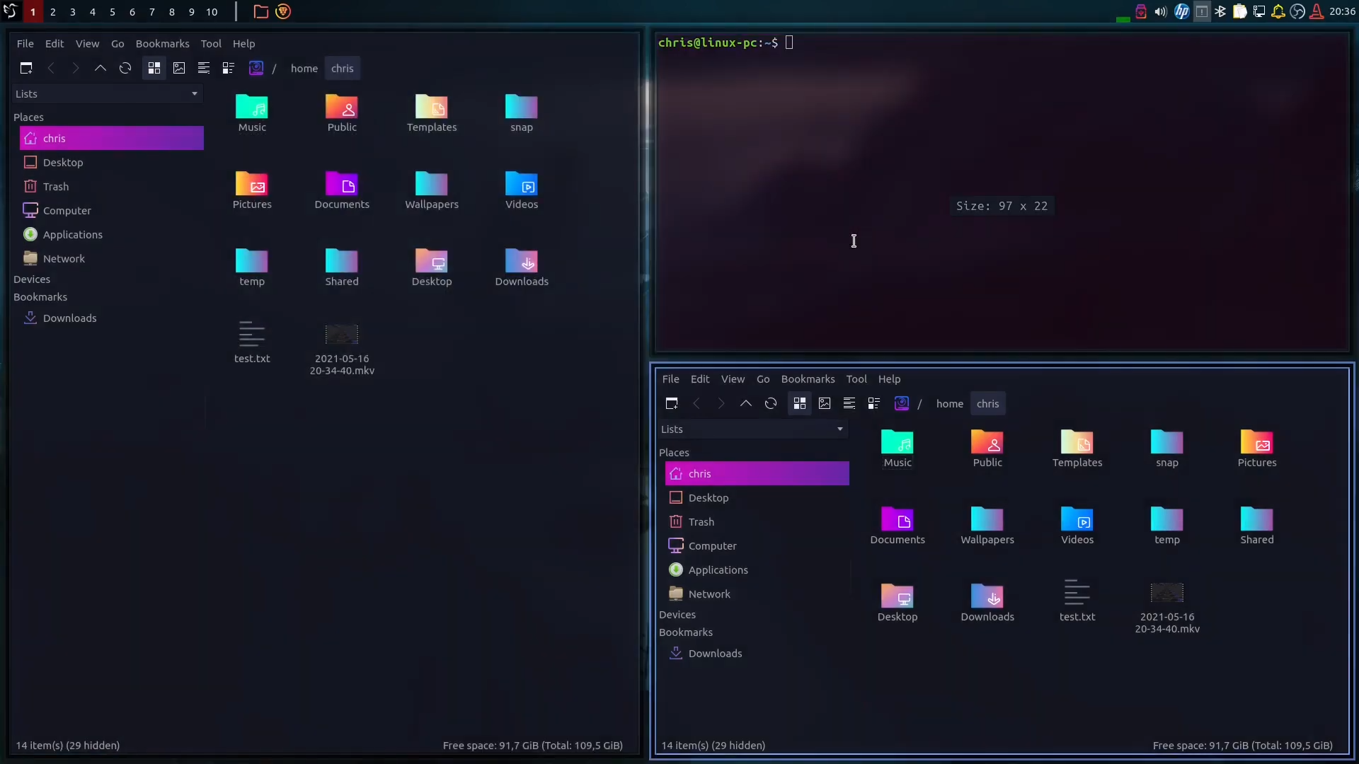 Vanilla Rice ! A Lubuntu based Linux distro with [HerbstluftWM] Tiling ...