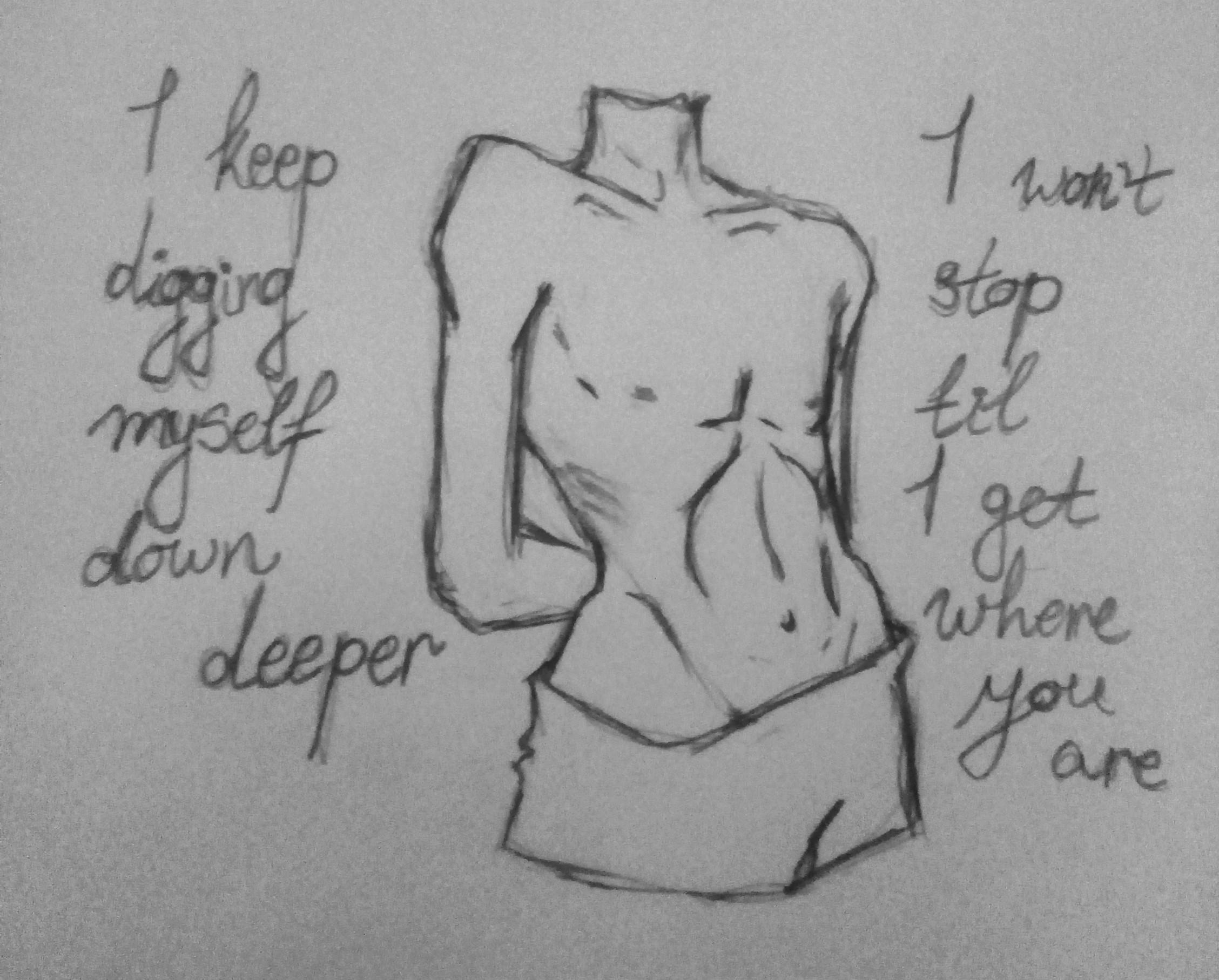 vent art about my negative body image and bad influences I've had about ...