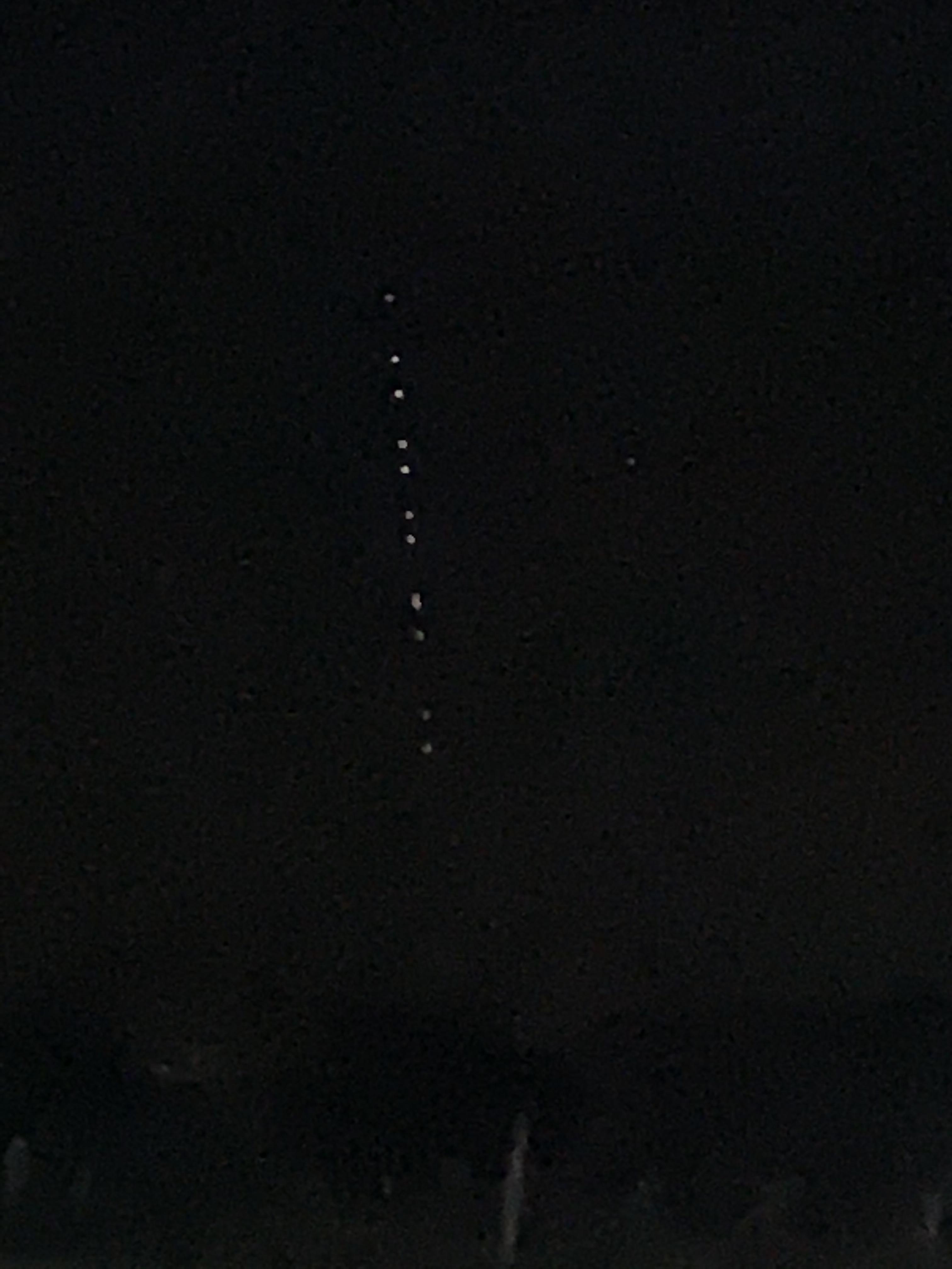 What is this straight line of lights I just saw in the sky? Scrolller