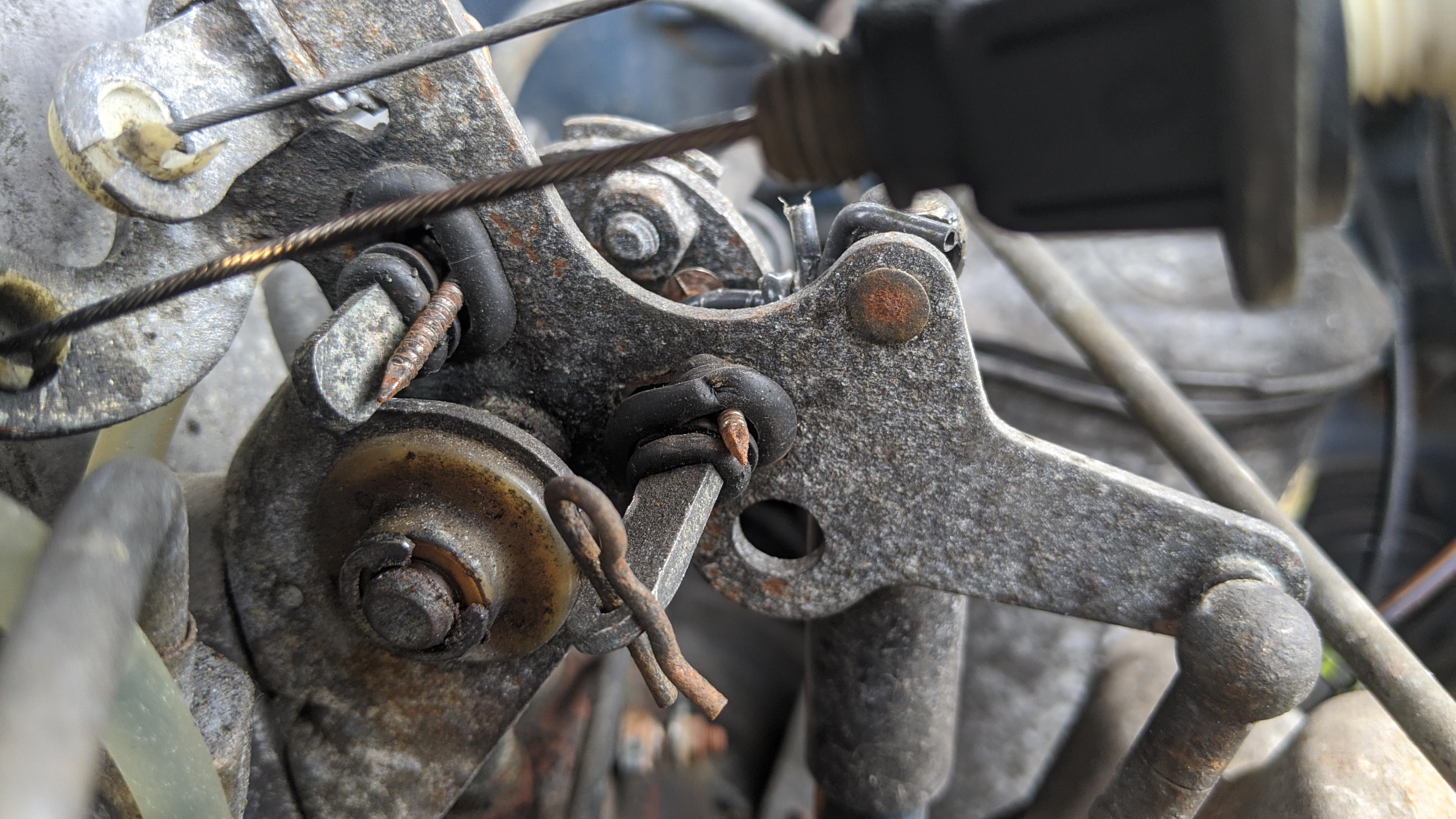 Where can I find the rubber grommets for my throttle Scrolller