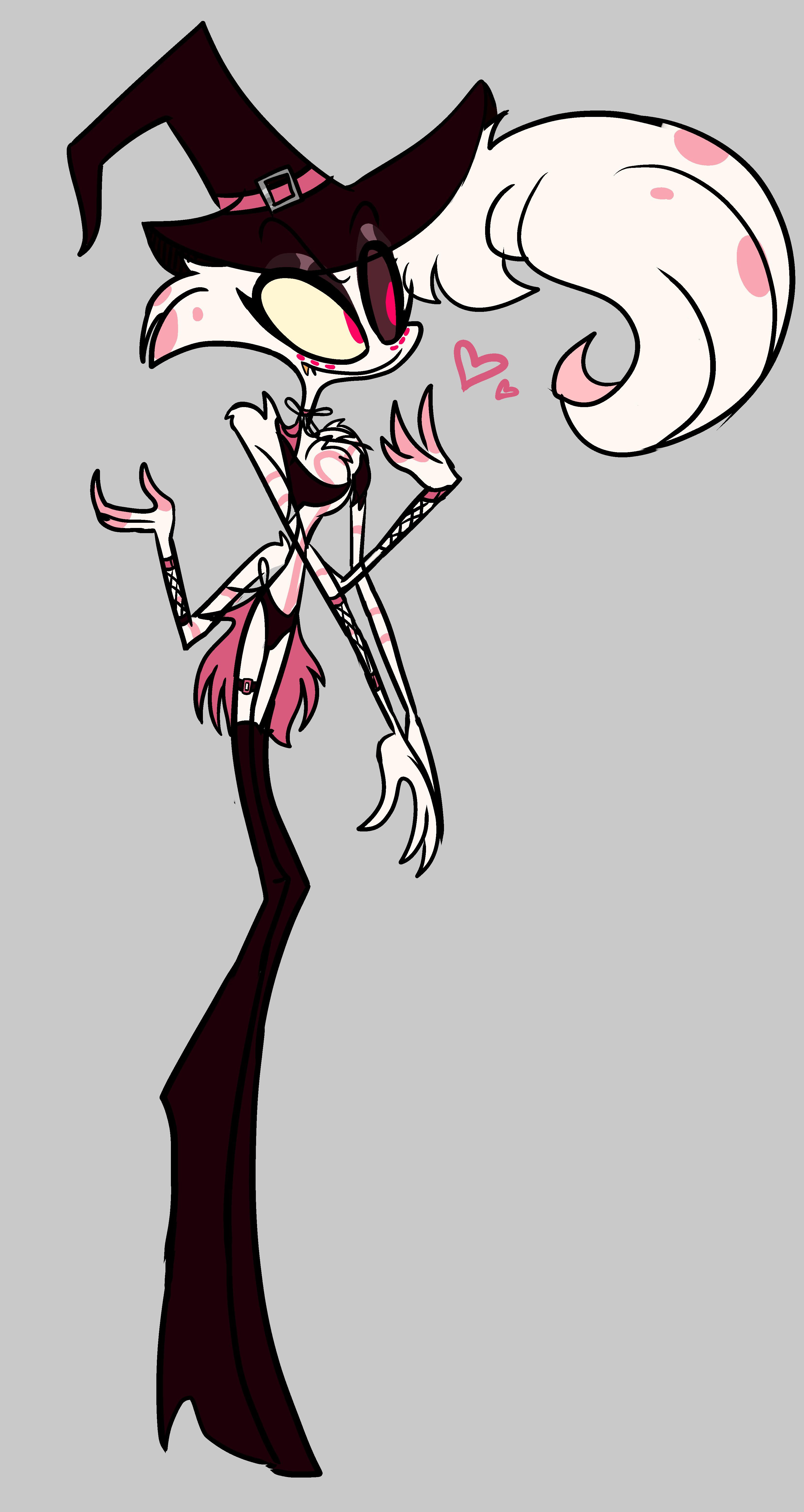 Witch Angel Dust design for a hazbin halloween project me and some ...