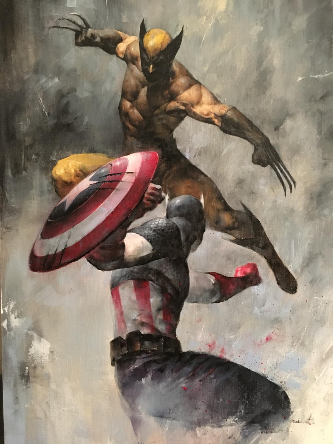 Wolverine vs Captain America by Puppeteer Lee | Scrolller